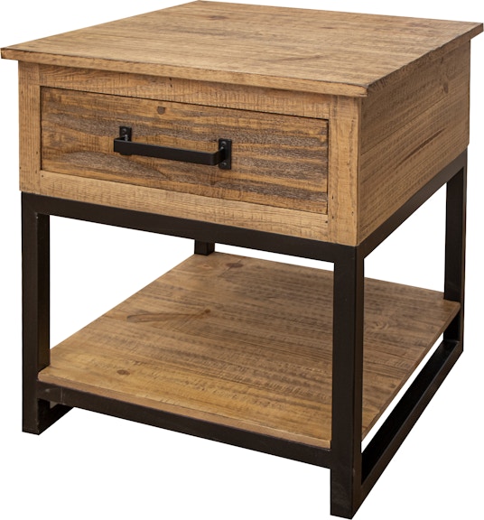 International Furniture Direct Olivo 1 Drawer End Table IFD5411END
