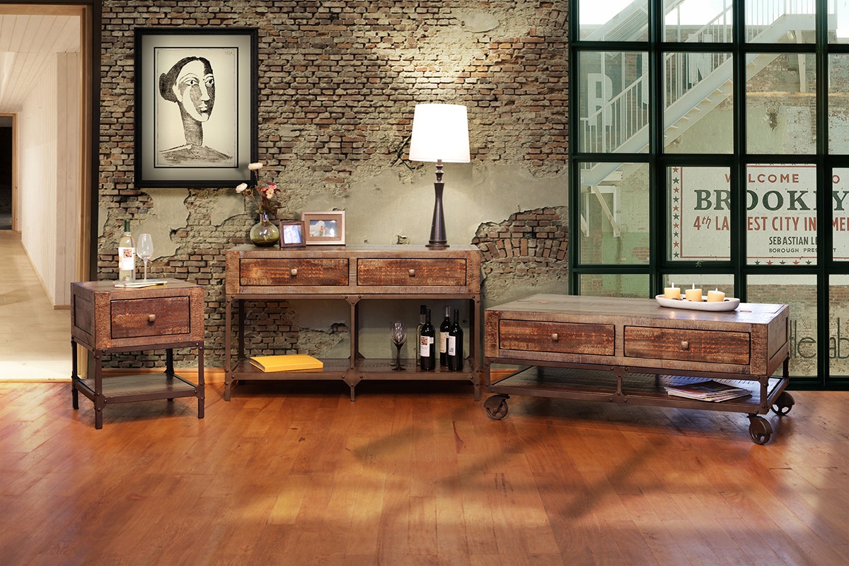 International Furniture Direct Living Room Lift Top Cocktail Table