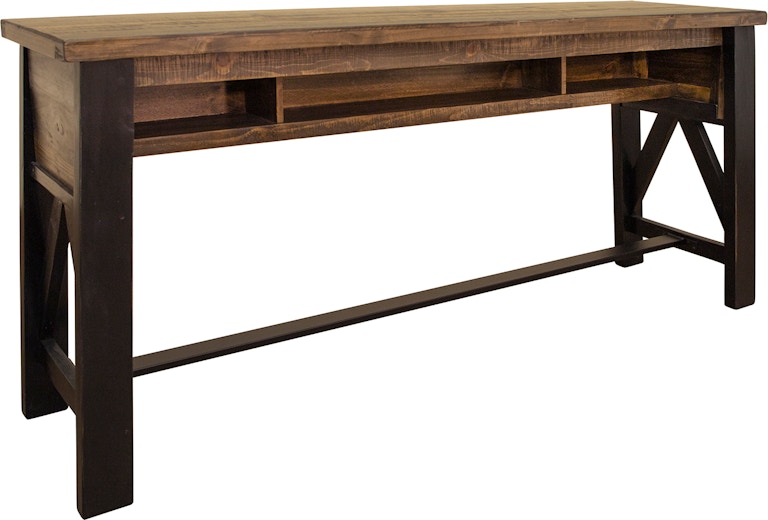 International Furniture Direct Loft Brown Counter Height Sofa Table IFD6441SBT