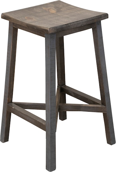 International Furniture Direct Loft Brown 30" Wooden Stool IFD6441STL30