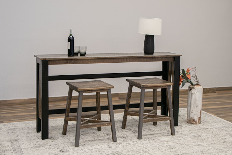 International Furniture Direct Loft Brown Bar Height Sofa Table IFD6442SBT