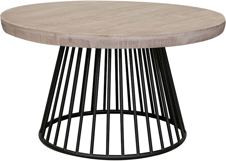 International Furniture Direct Cosal Metal Base Cocktail Table IFD8081CKT