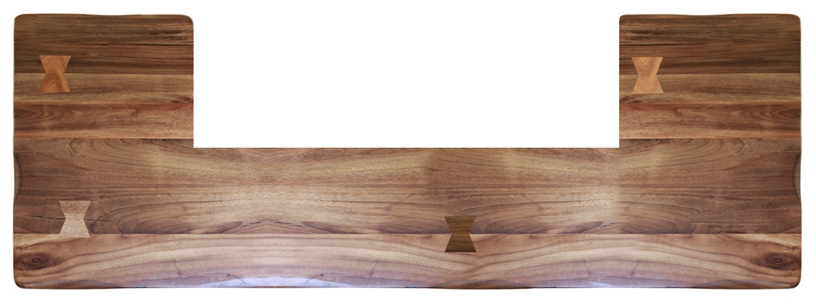 International Furniture Direct Bar and Game Room Wooden Bar Top