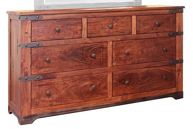 International Furniture Direct Bedroom 7 Drawer Dresser IFD866DSR