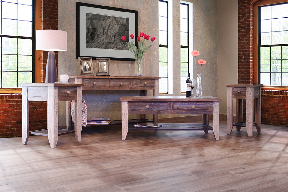 International Furniture Direct Living Room Chair Side Table IFD968CST