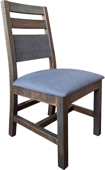International Furniture Direct Antique Gray Solid Wood Chair IFD9771CHR