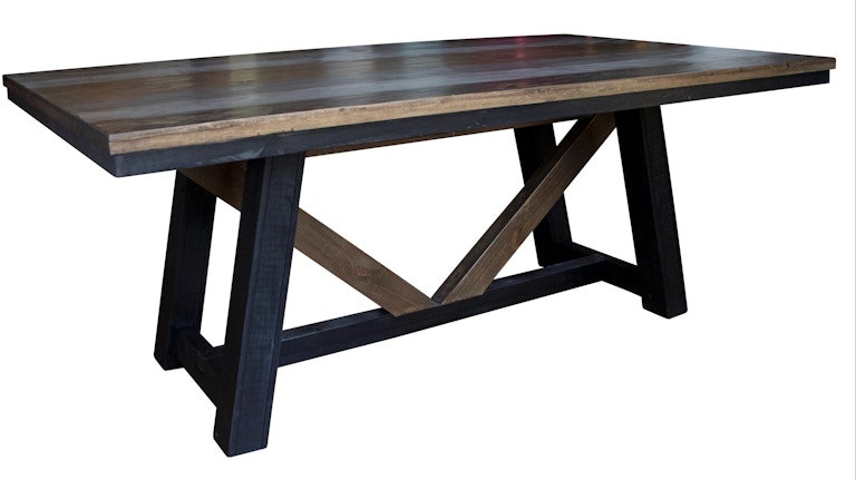 International Furniture Direct Antique Gray Dining Table IFD9771TBL