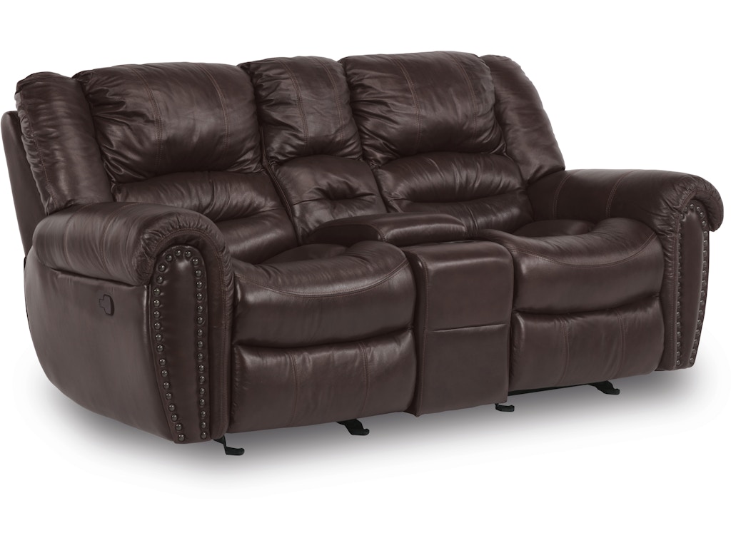 Picture of DOWNTOWN MANUAL RECLINING LOVESEAT DARK BROWN