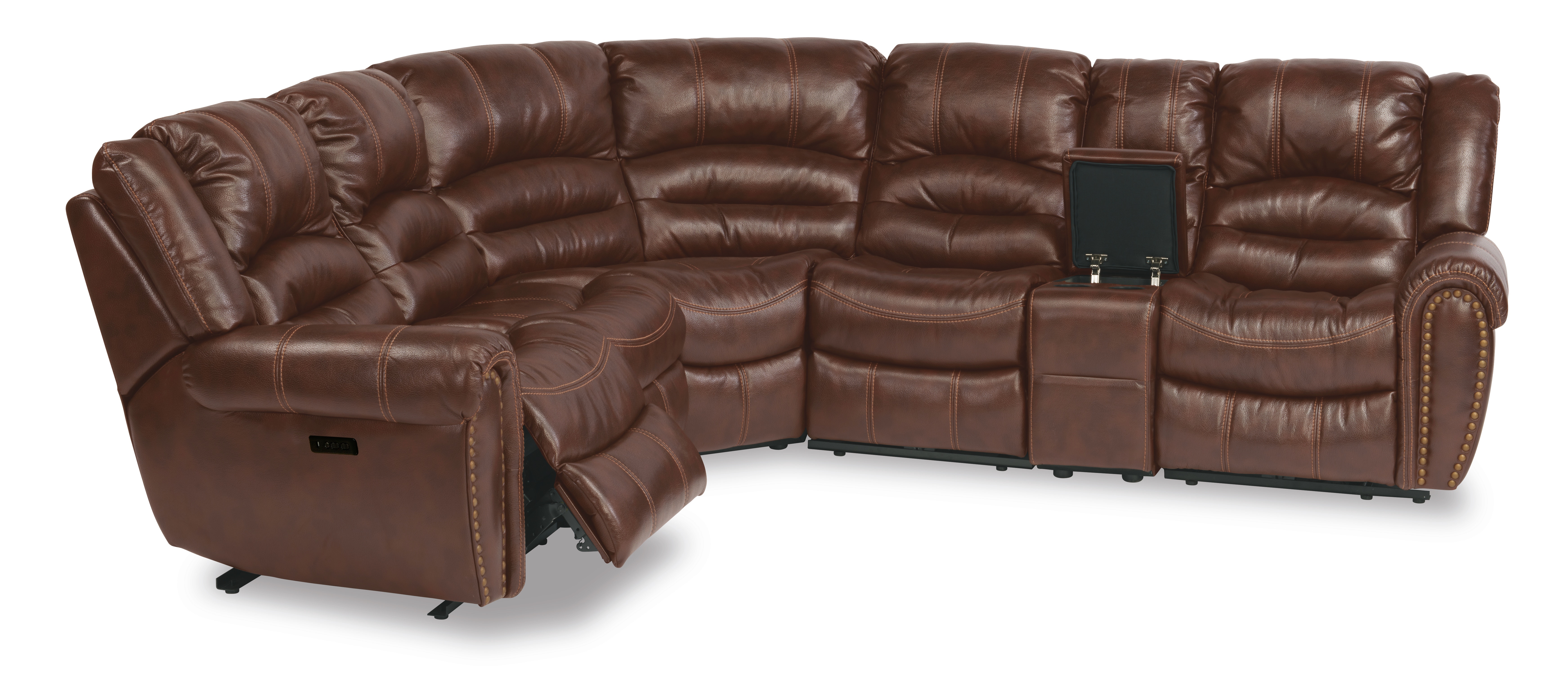 Flexsteel Town 1010 SECTPH Power Reclining Sectional with Power