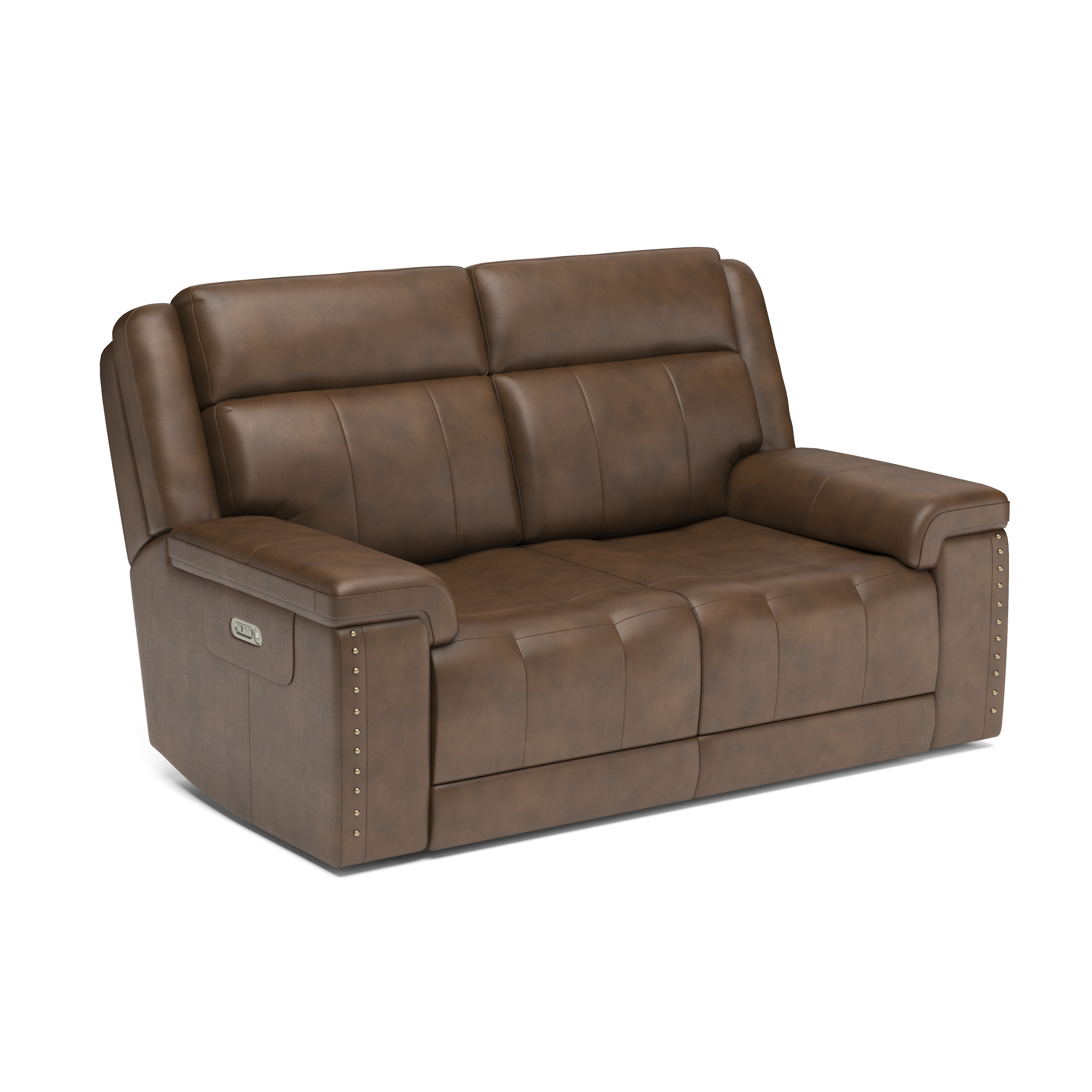 flexsteel power reclining loveseat with power headrest