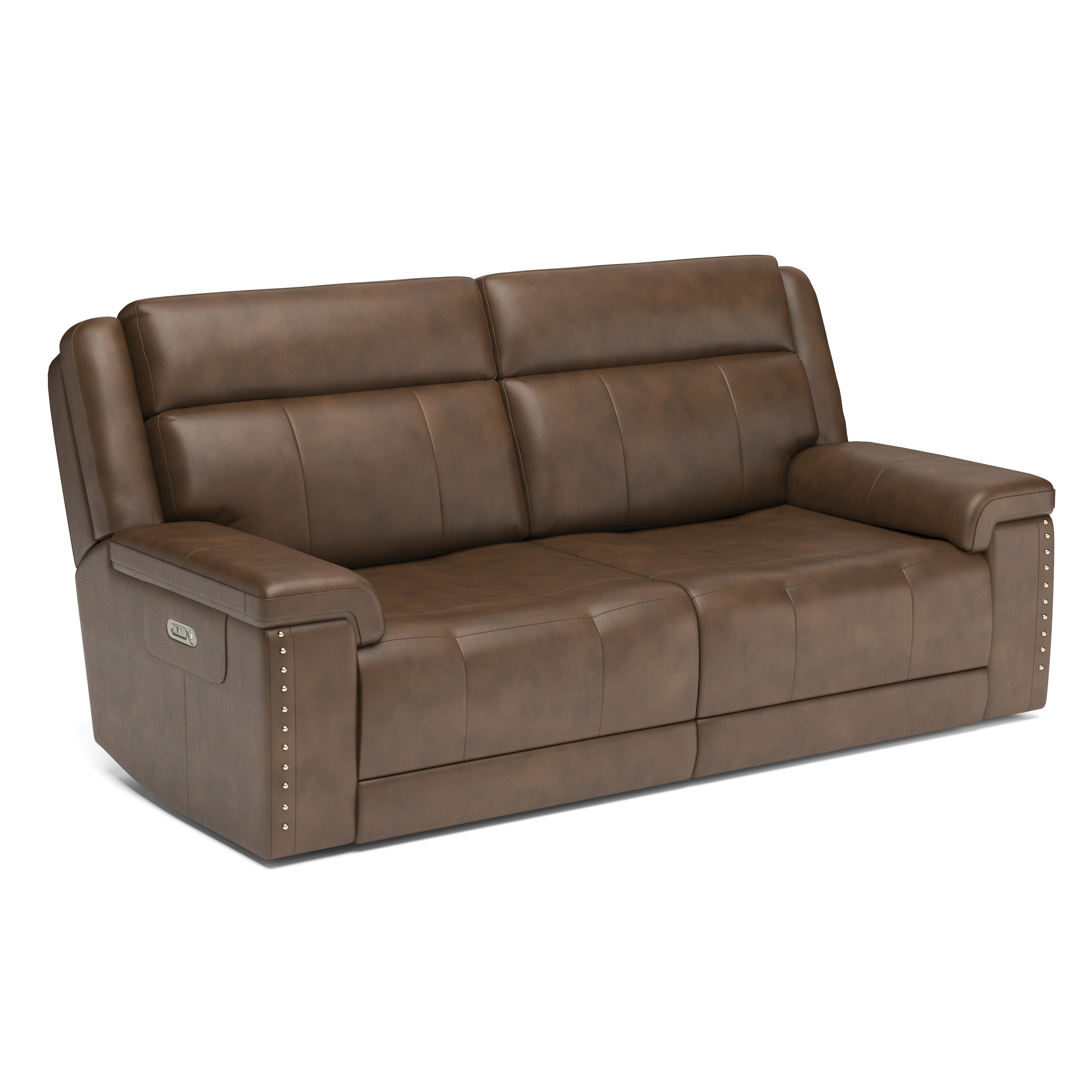 Flexsteel Living Room Power Reclining Sofa with Power Headrests 1040