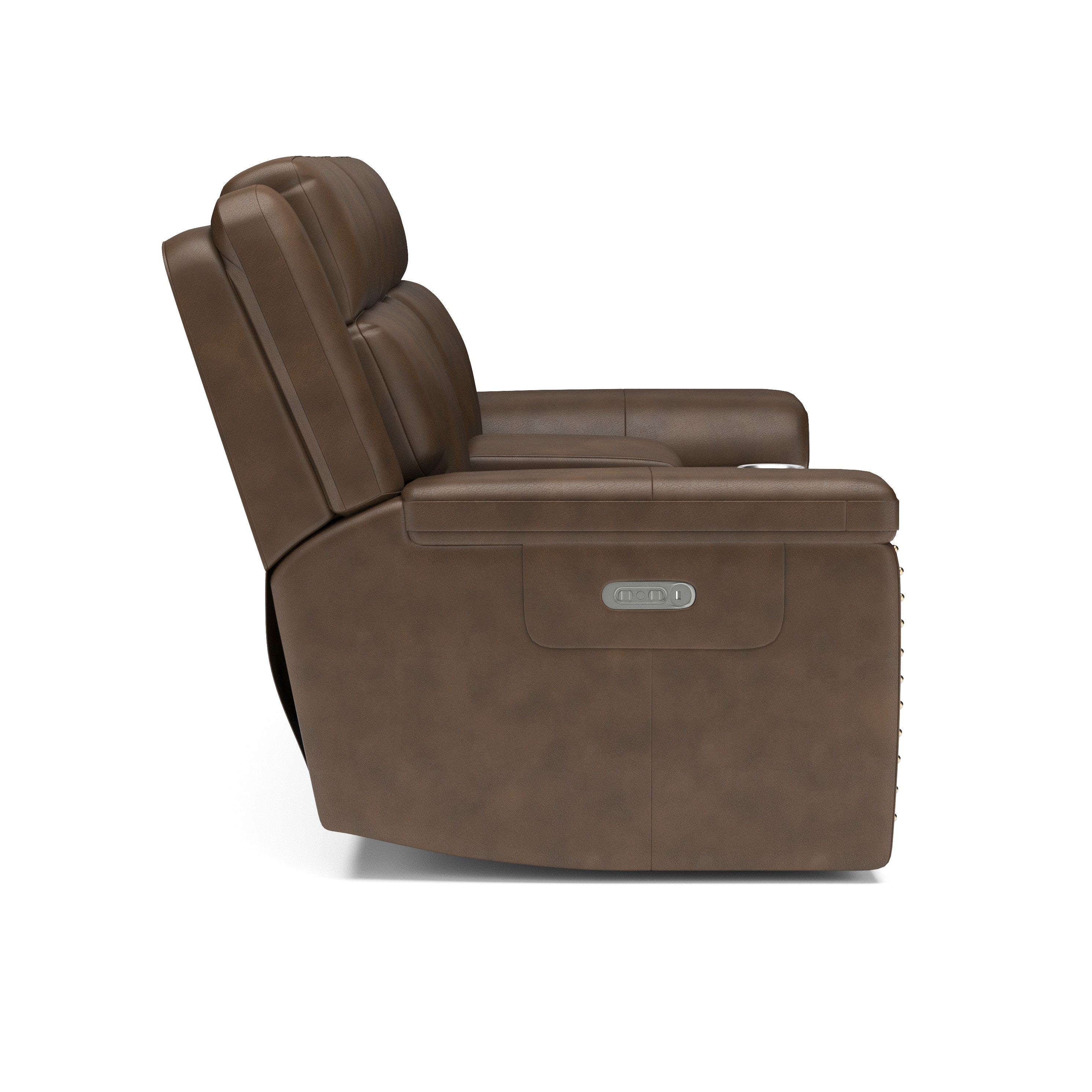 Flexsteel Yuma Power Reclining Loveseat with Console and Power