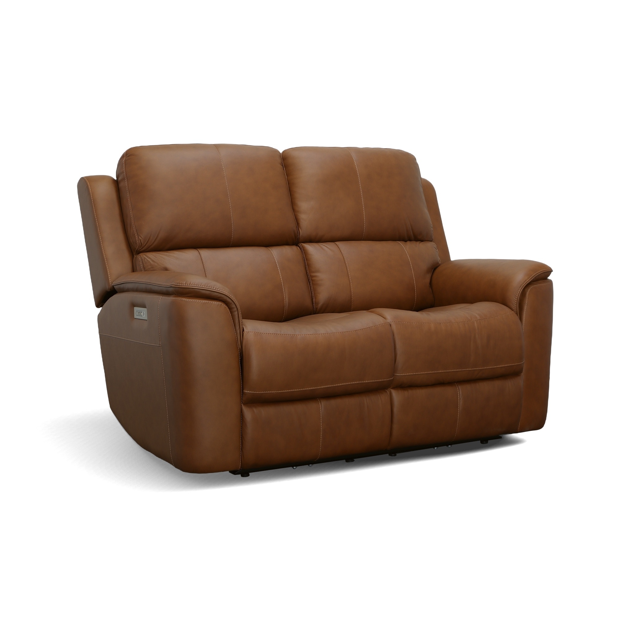 Flexsteel Living Room Power Reclining Loveseat with Power Headrests and Lumbar 1041 60PH Gardner