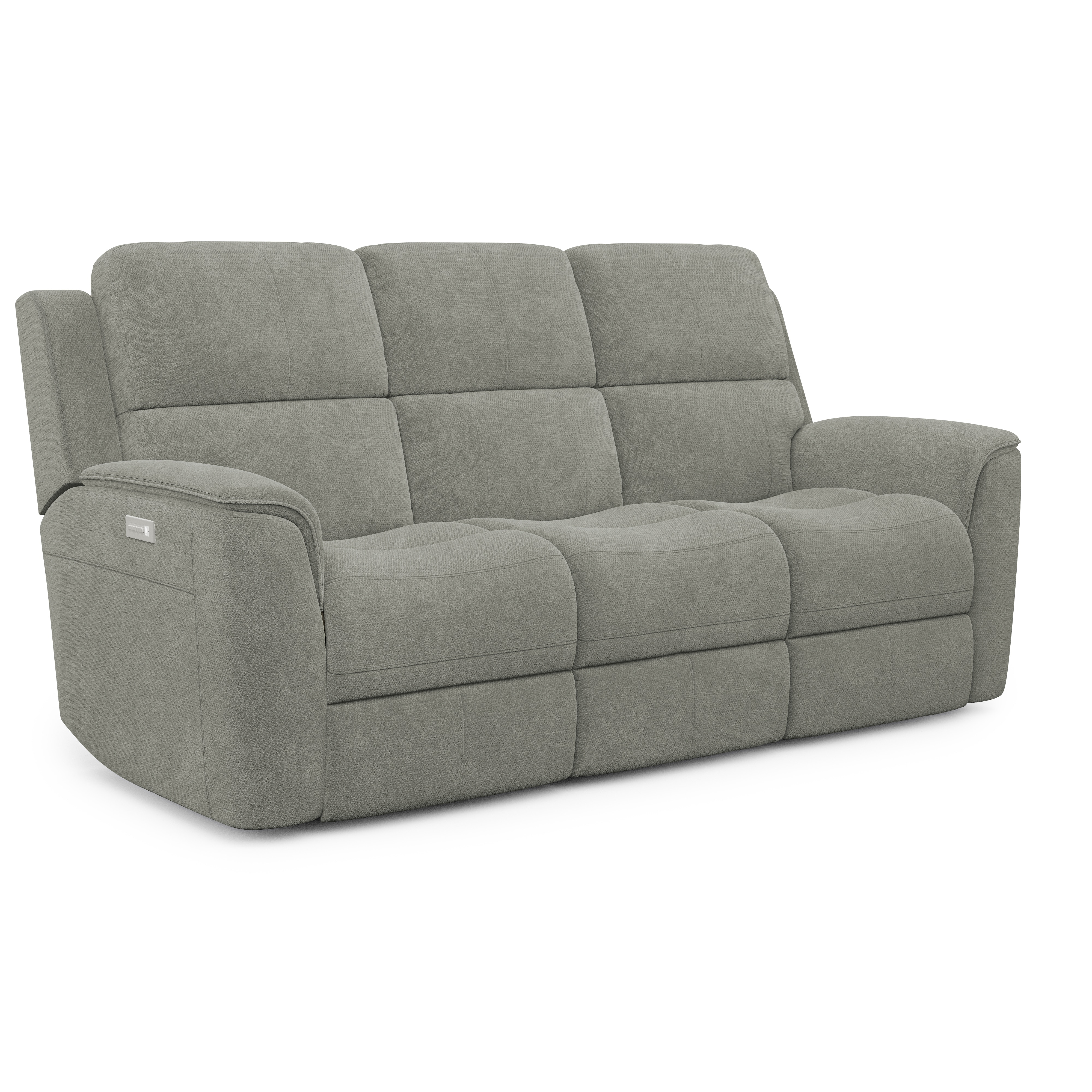 Flexsteel Living Room Power Reclining Sofa with Power Headrests and