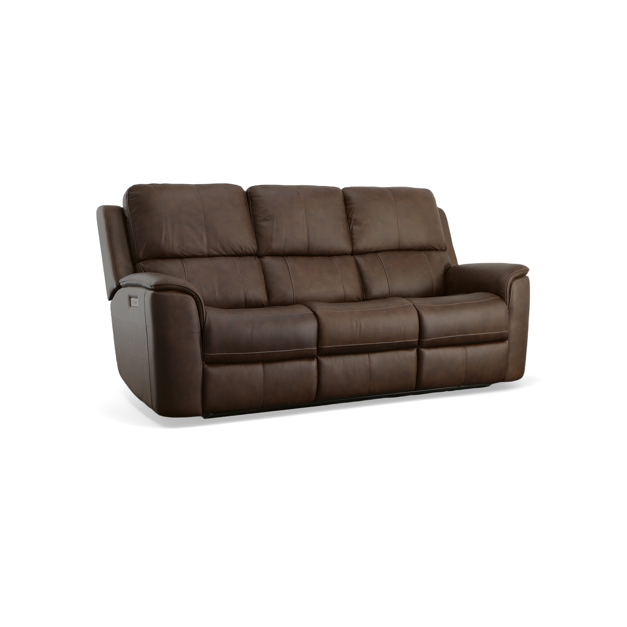 Flexsteel leather best sale reclining loveseat