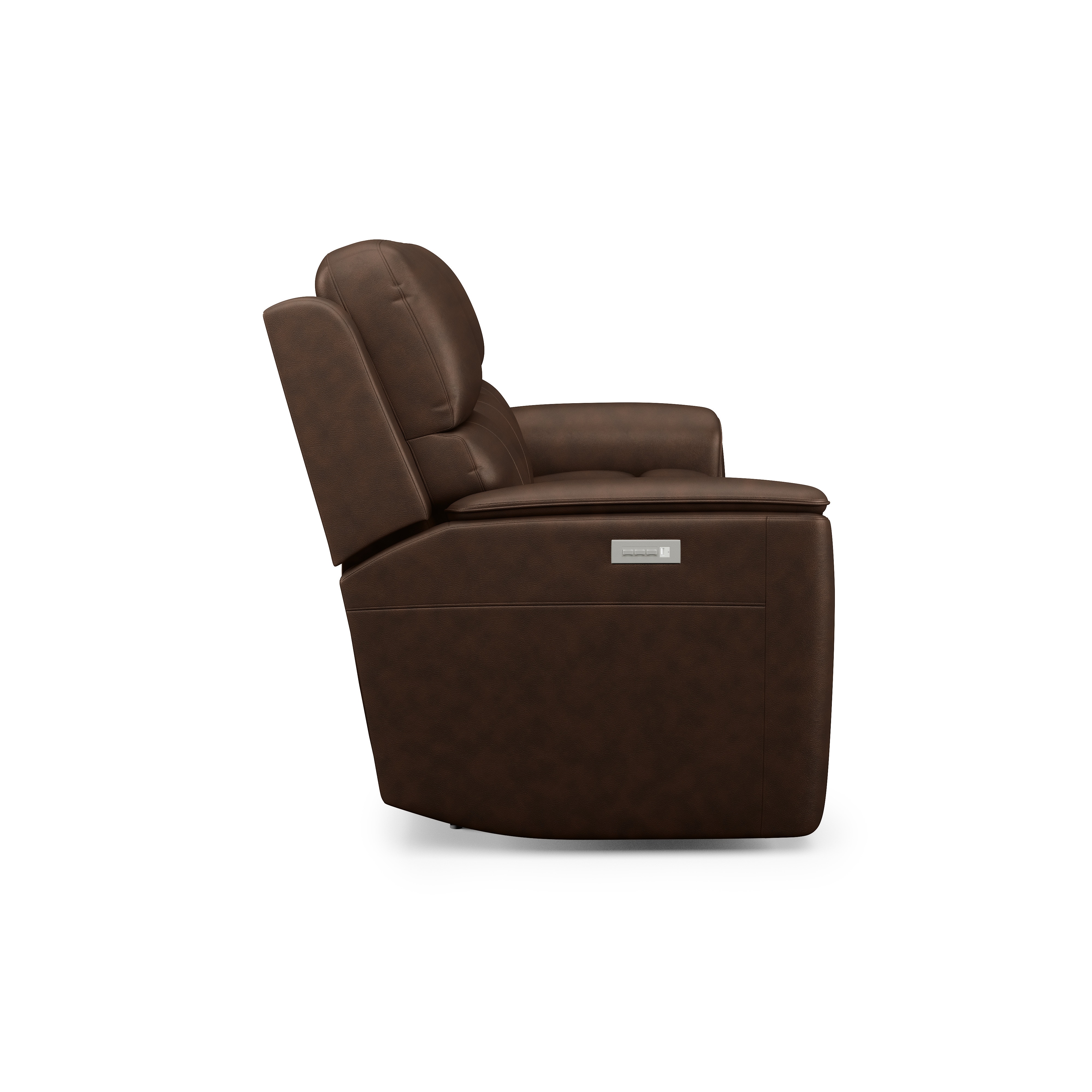 Flexsteel Living Room Power Reclining Sofa with Power Headrests and