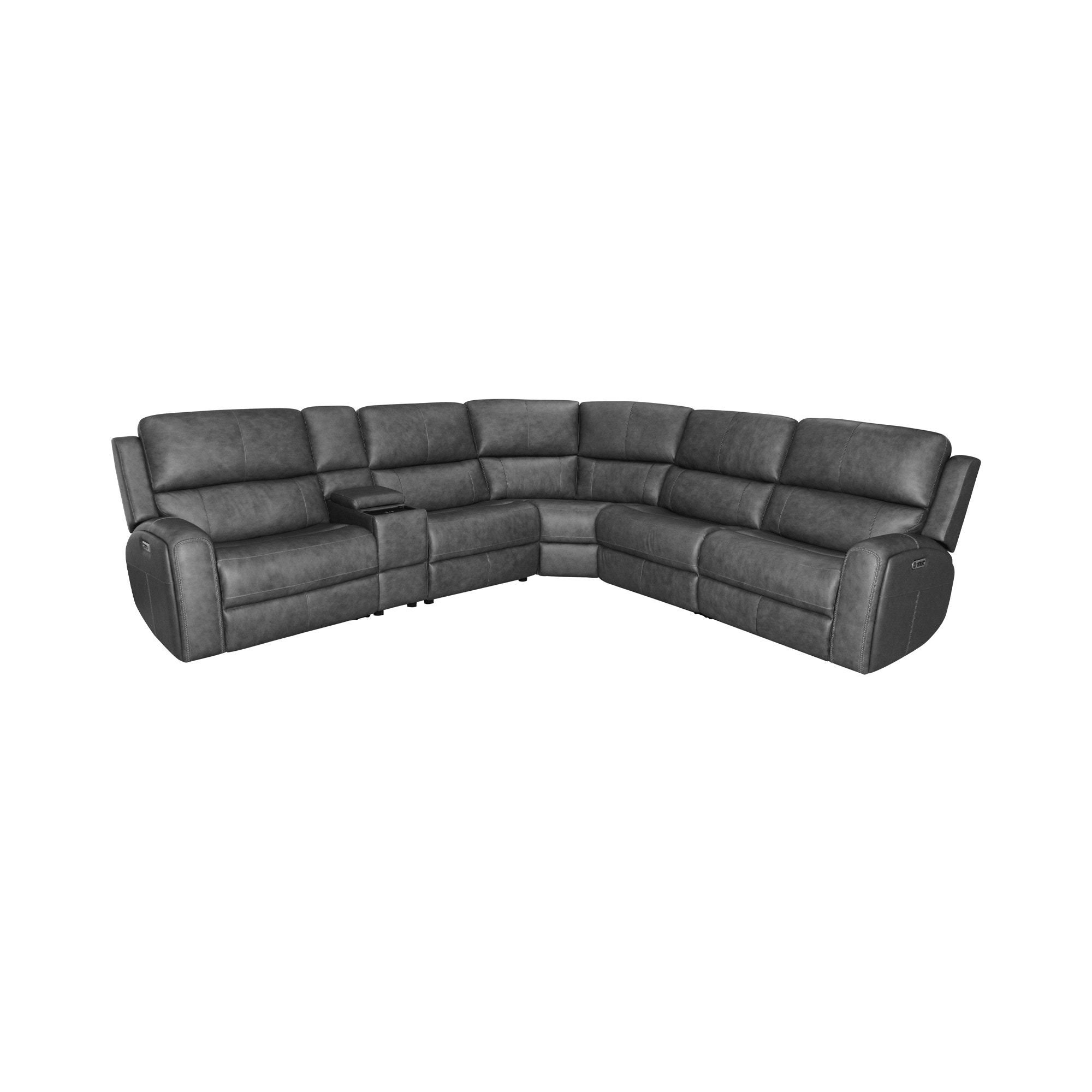 Flexsteel Living Room Power Reclining Sectional with Power Headrests and Lumbar 1043 SECTPH
