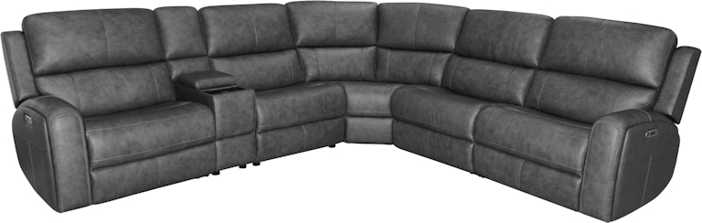 Flexsteel Latitudes Power Reclining Sectional with Power Headrests and Lumbar 1043-SECTPH