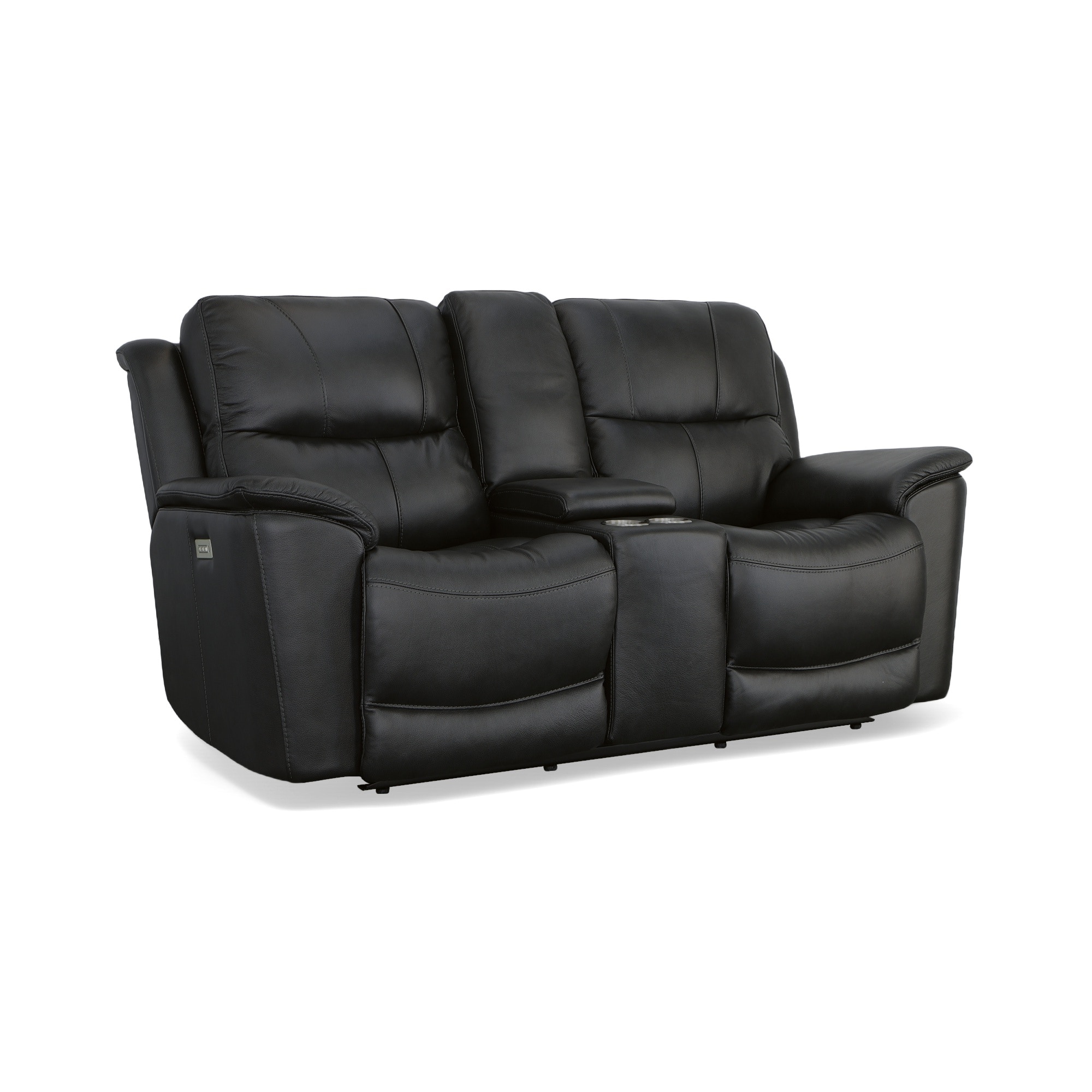 Wall hugger recliner loveseat deals with console