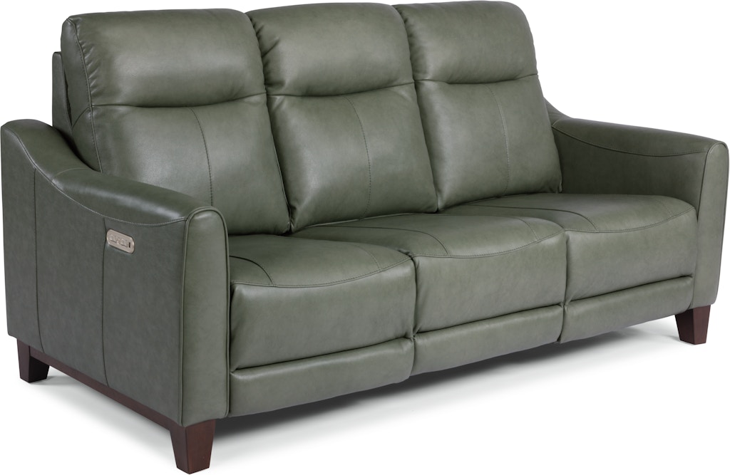 Flexsteel Living Room Power Reclining Sofa with Power Headrests ...