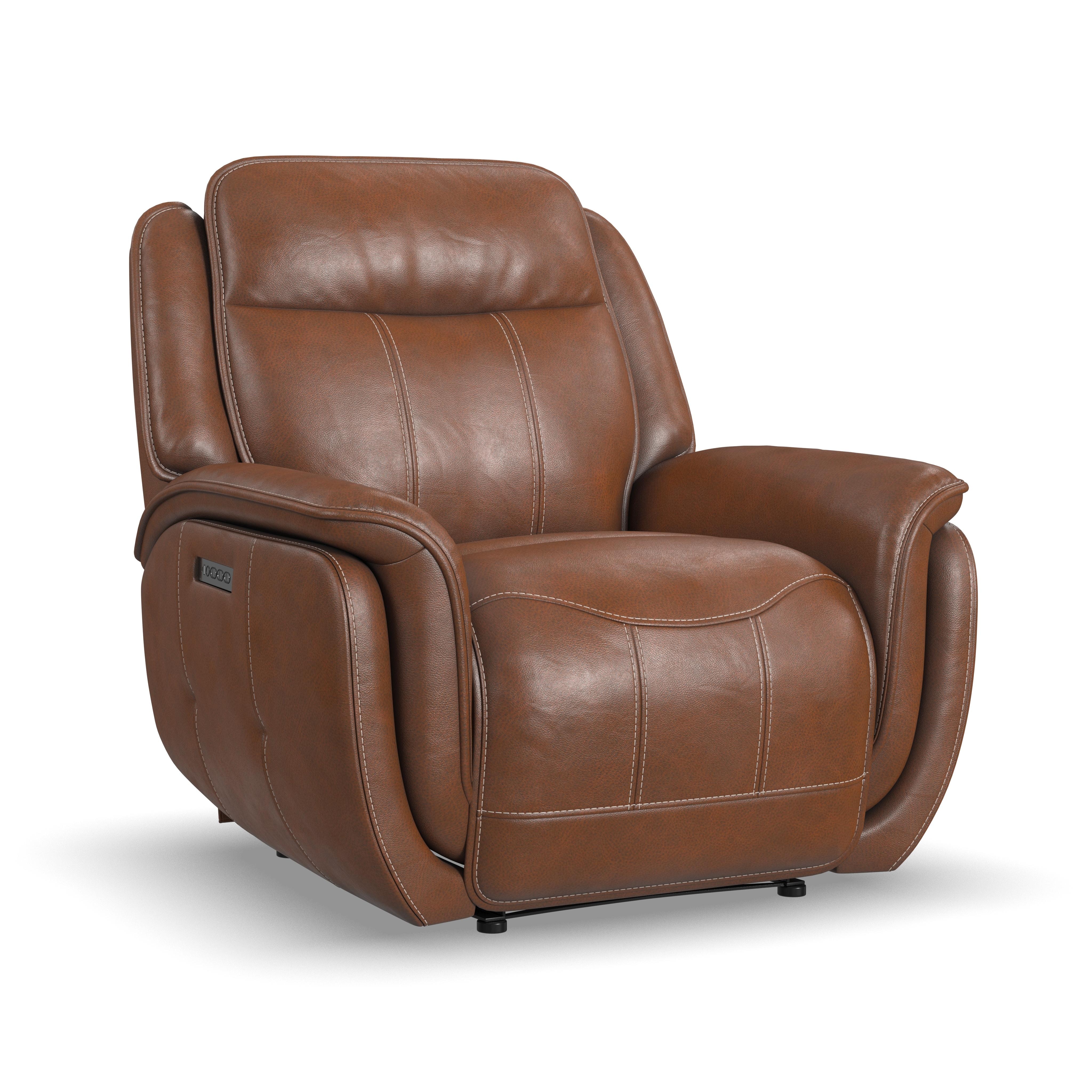 Flexsteel Living Room Power Recliner With Power Headrest And Lumbar ...