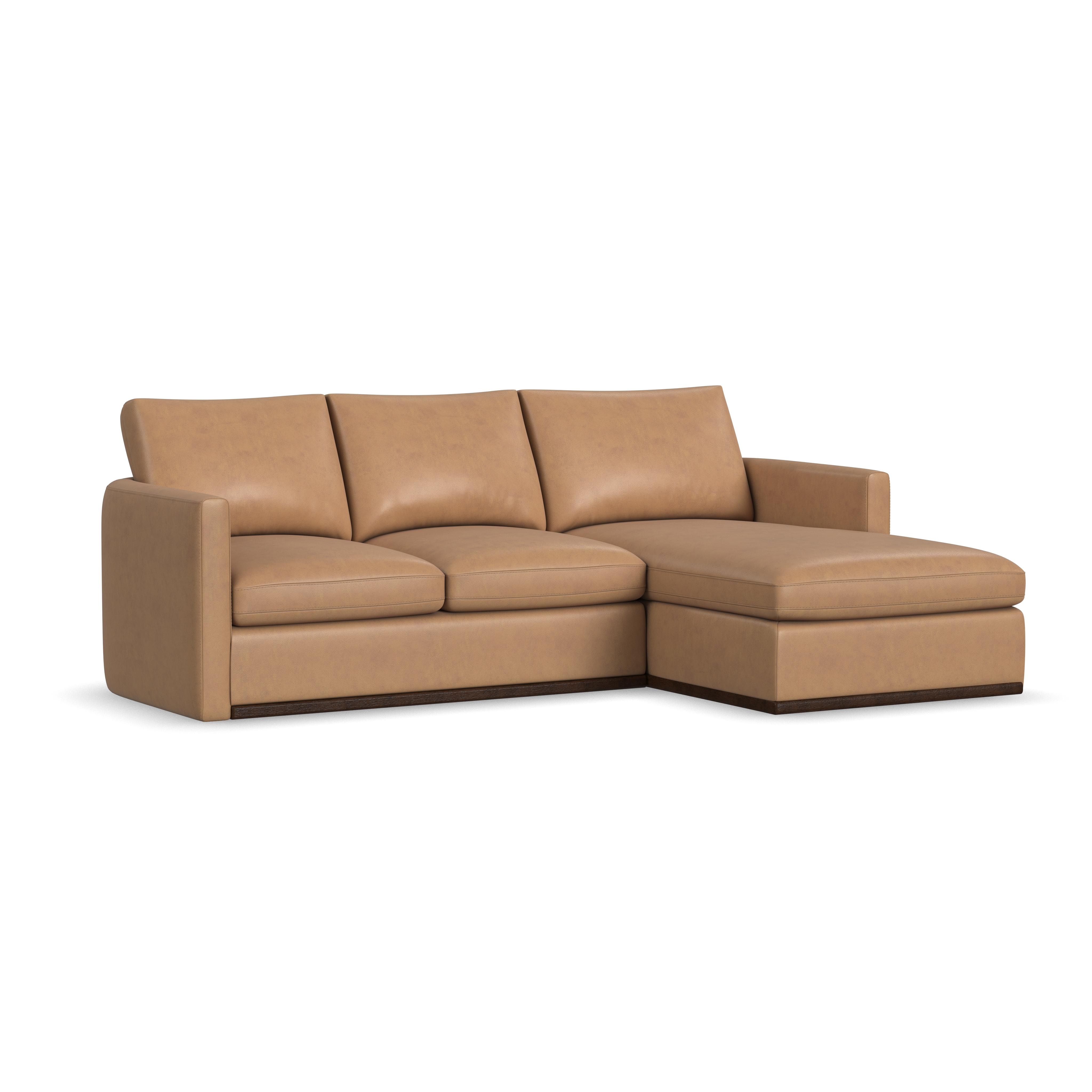 Flexsteel leather outlet sectional