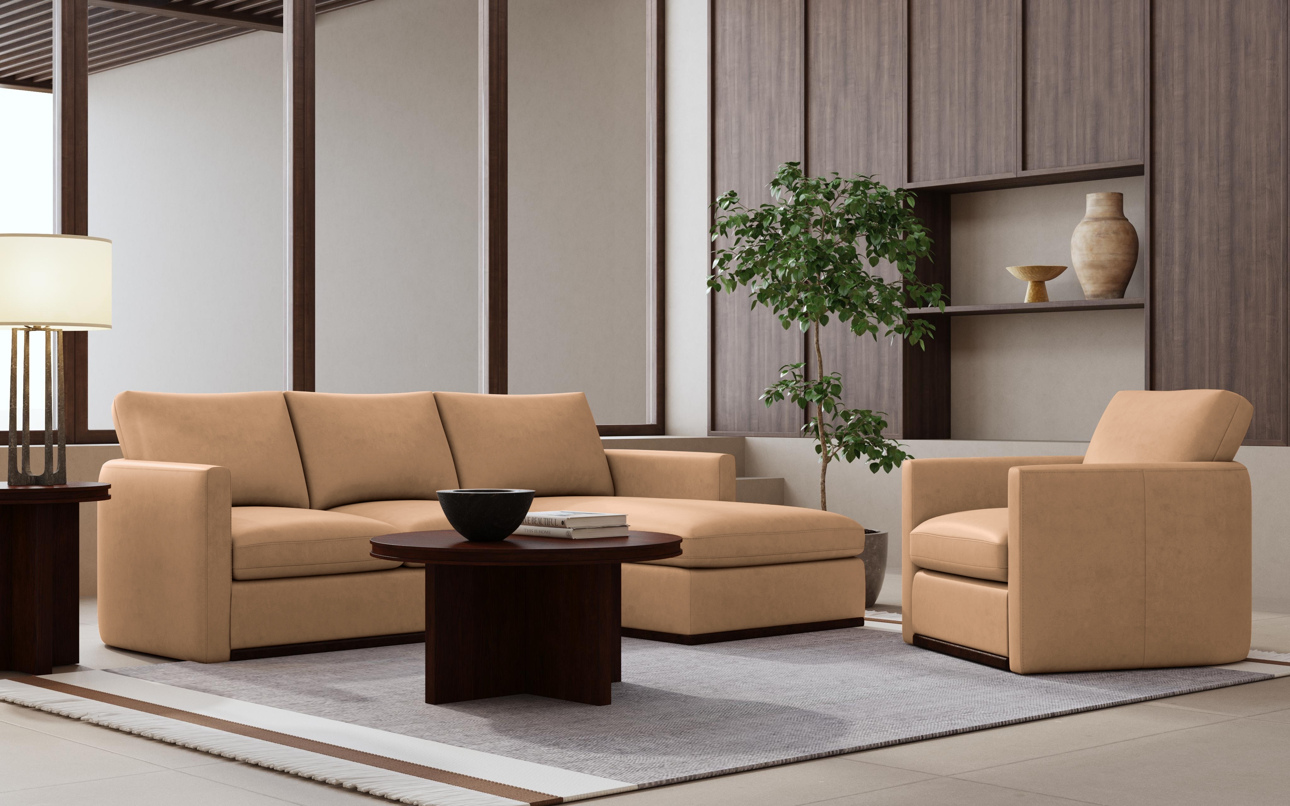 Flexsteel sofa online with chaise