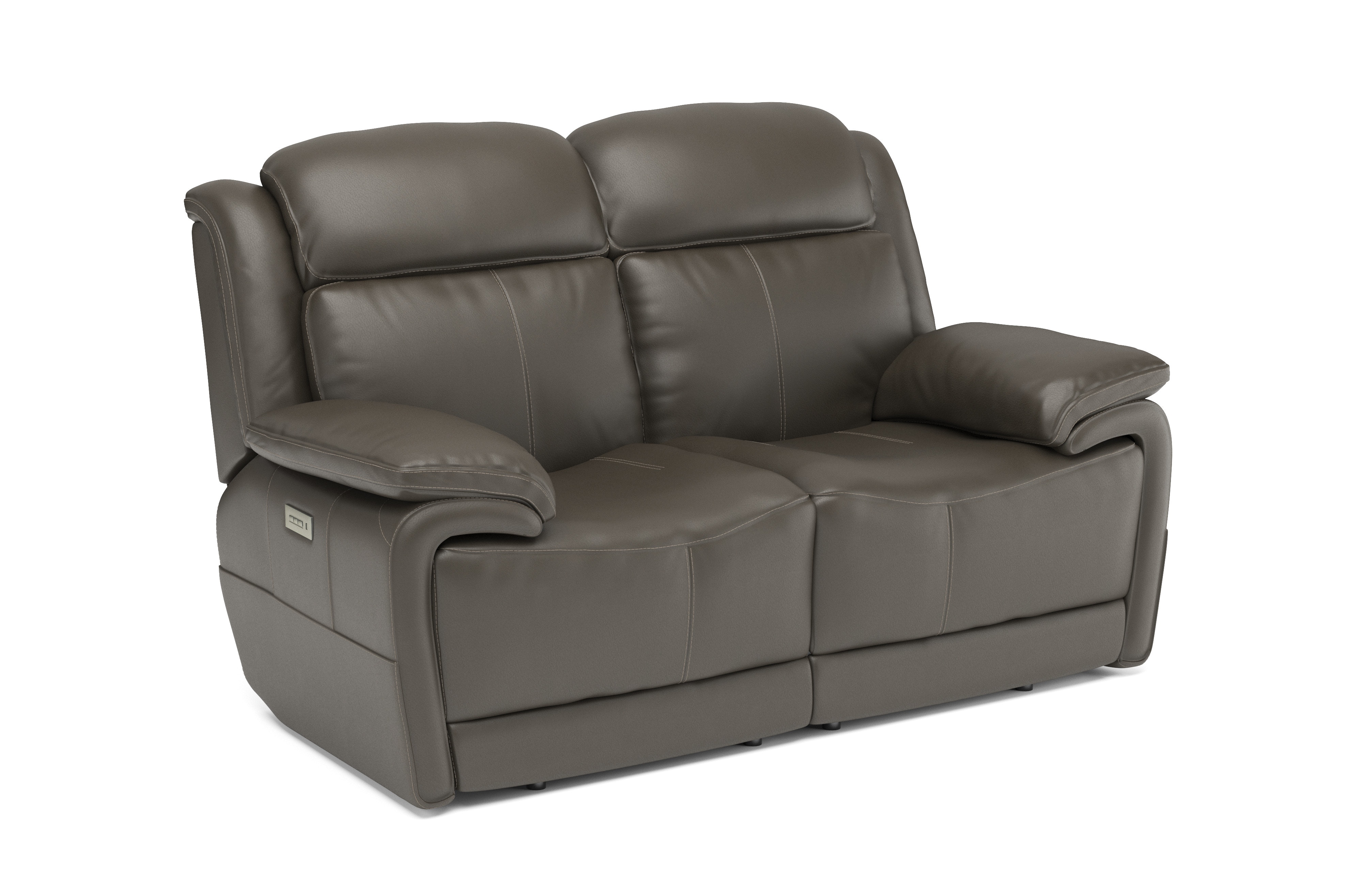 Flexsteel Living Room Power Reclining Loveseat With Power Headrests And ...