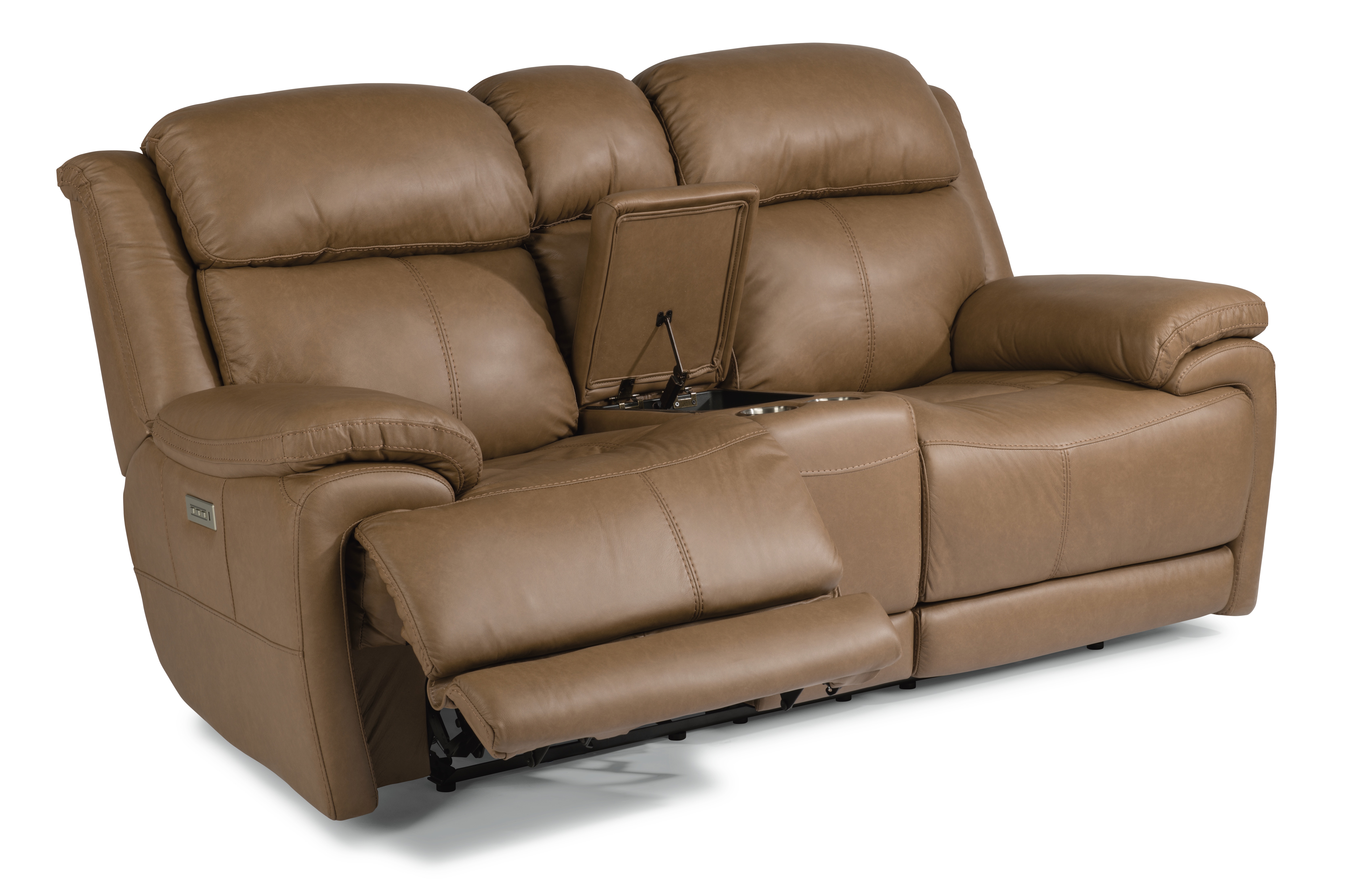 power recliner loveseat with console