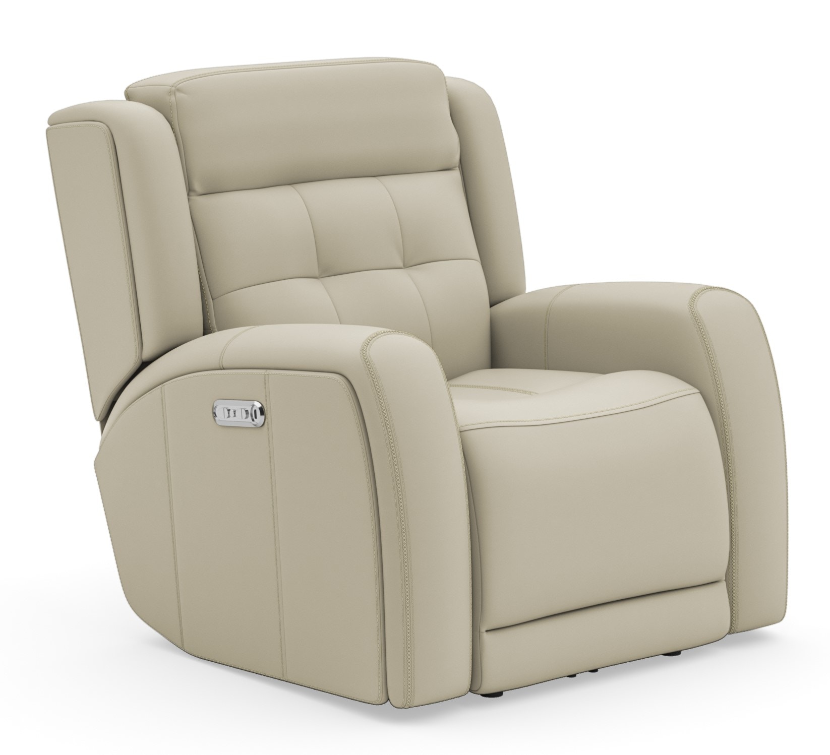 leather power glider recliner with power adjustable headrest