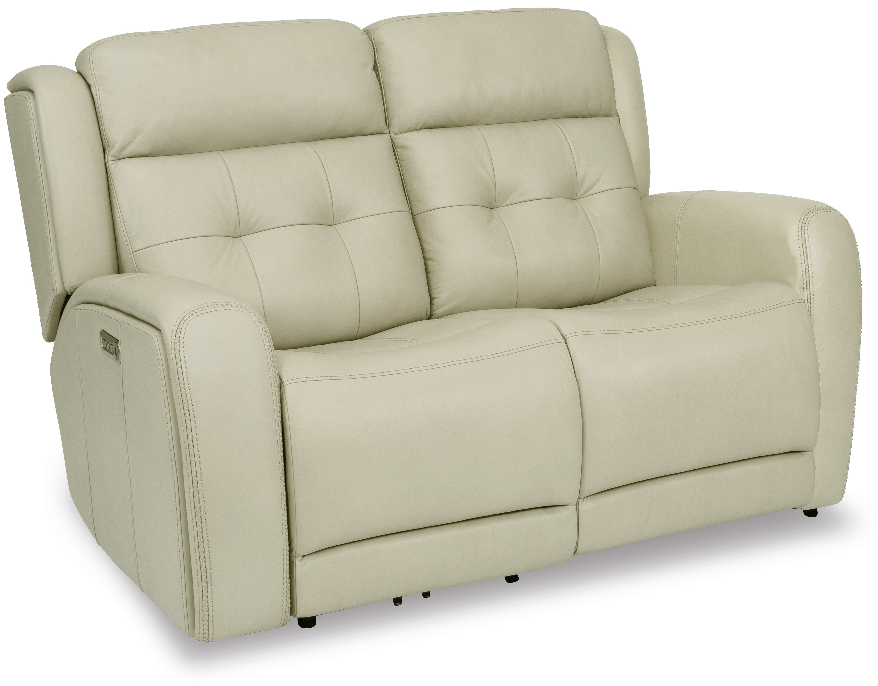 Flexsteel Living Room Power Reclining Loveseat with Power Headrests