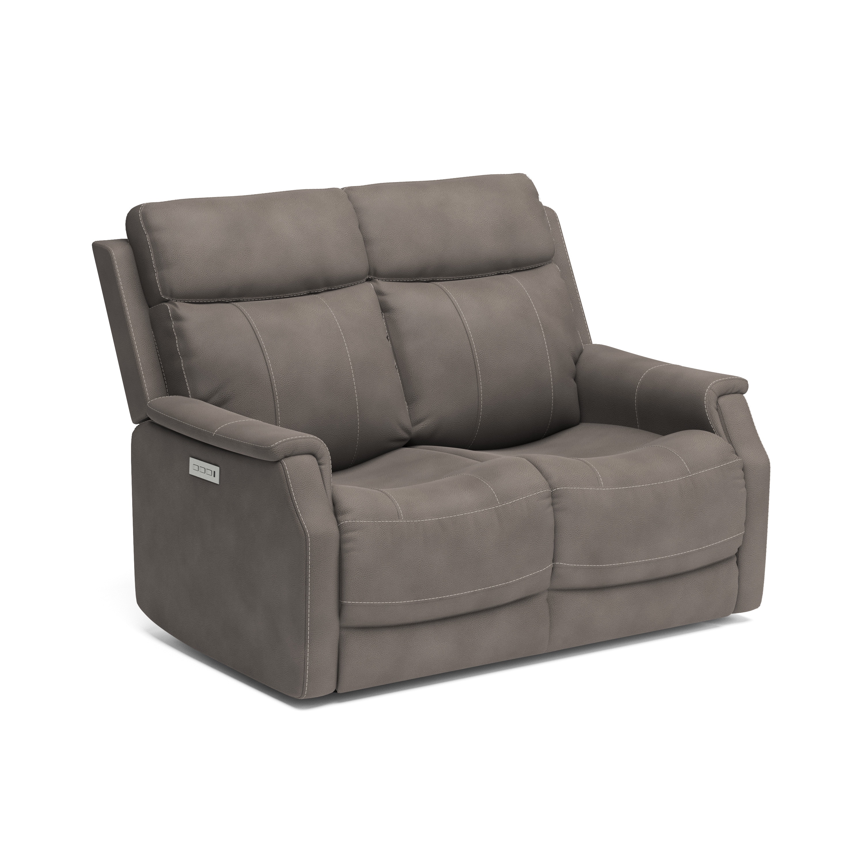 Flexsteel Living Room Power Reclining Loveseat With Power Headrests And ...