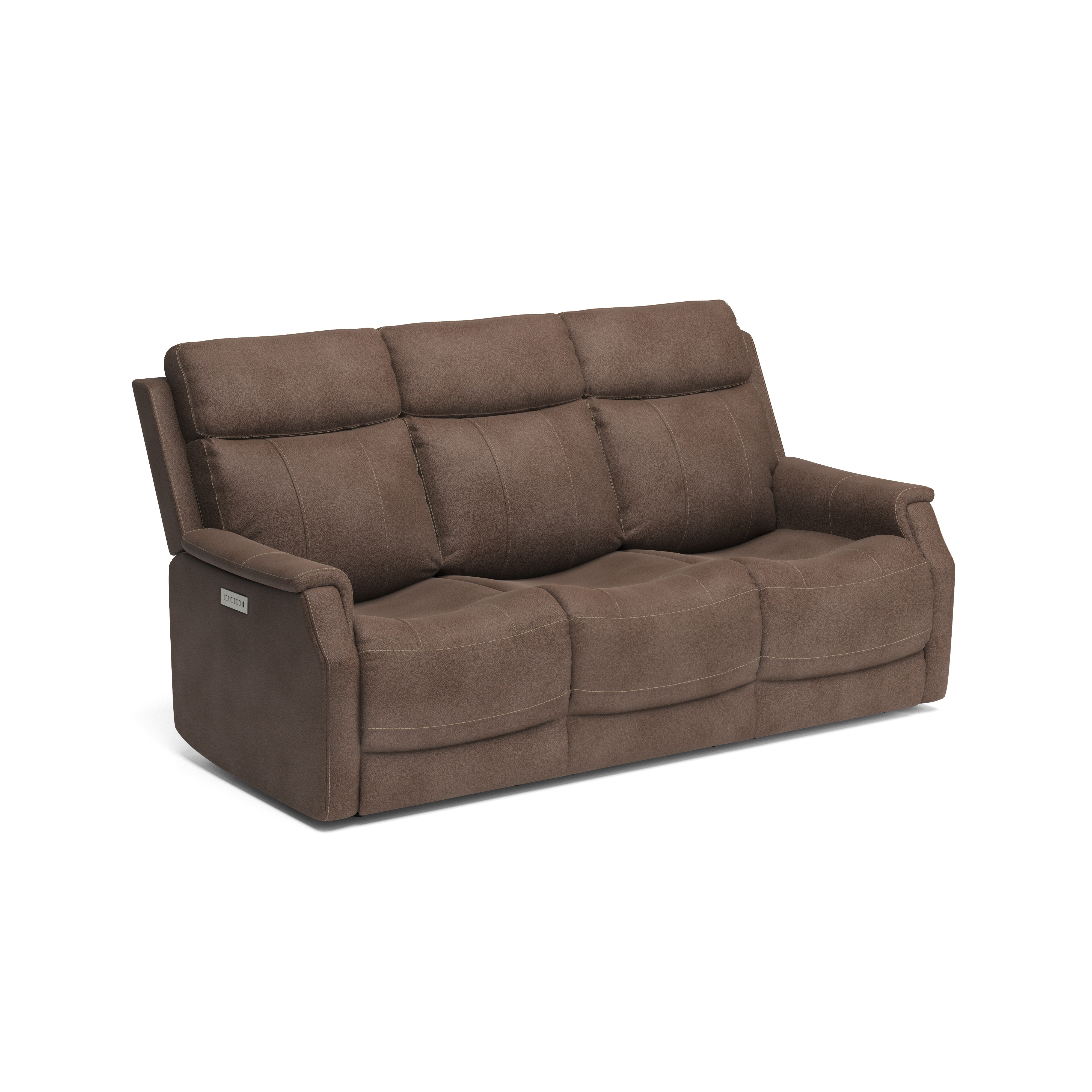 Flexsteel Living Room Power Reclining Sofa with Power Headrests and