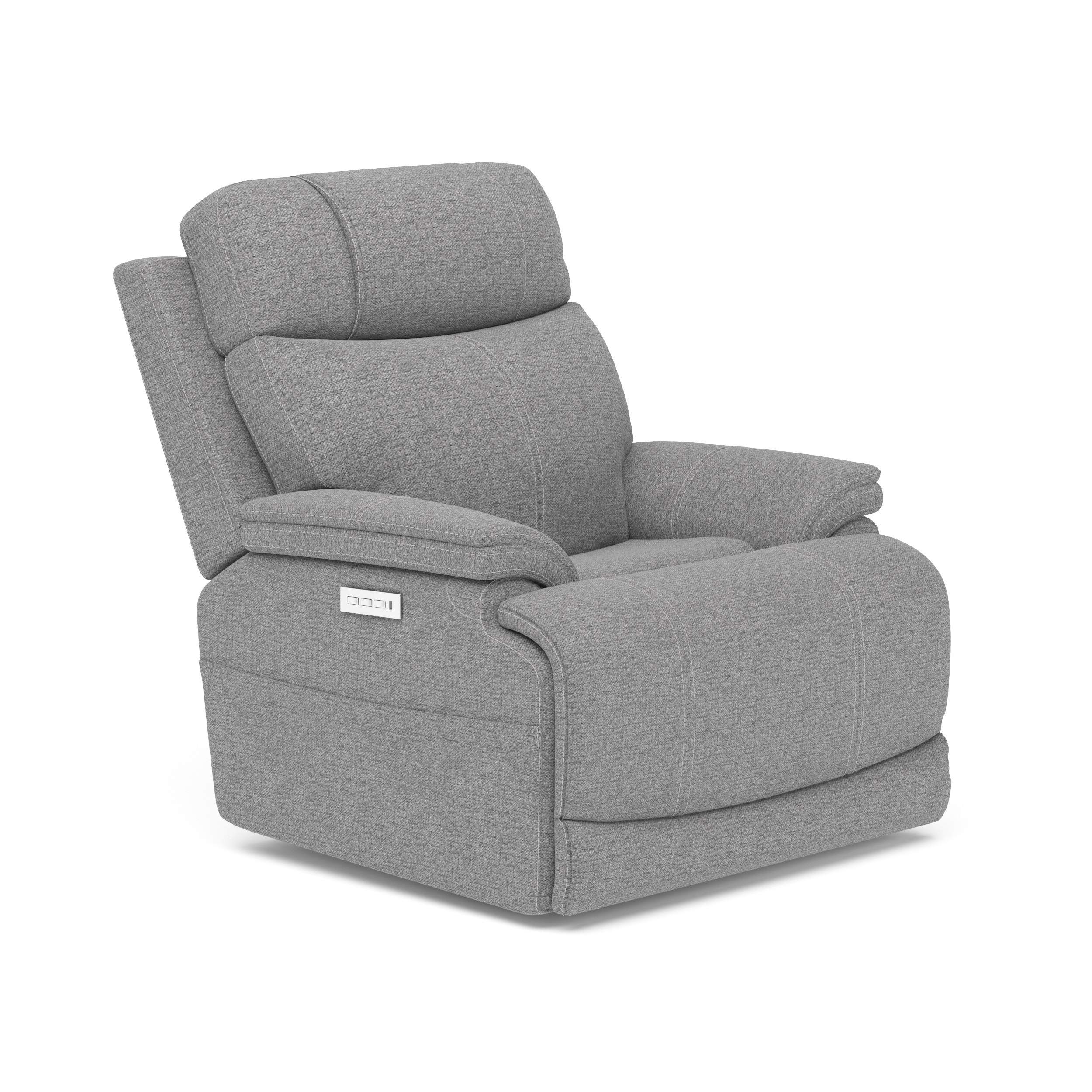 power recliner with adjustable headrest and lumbar