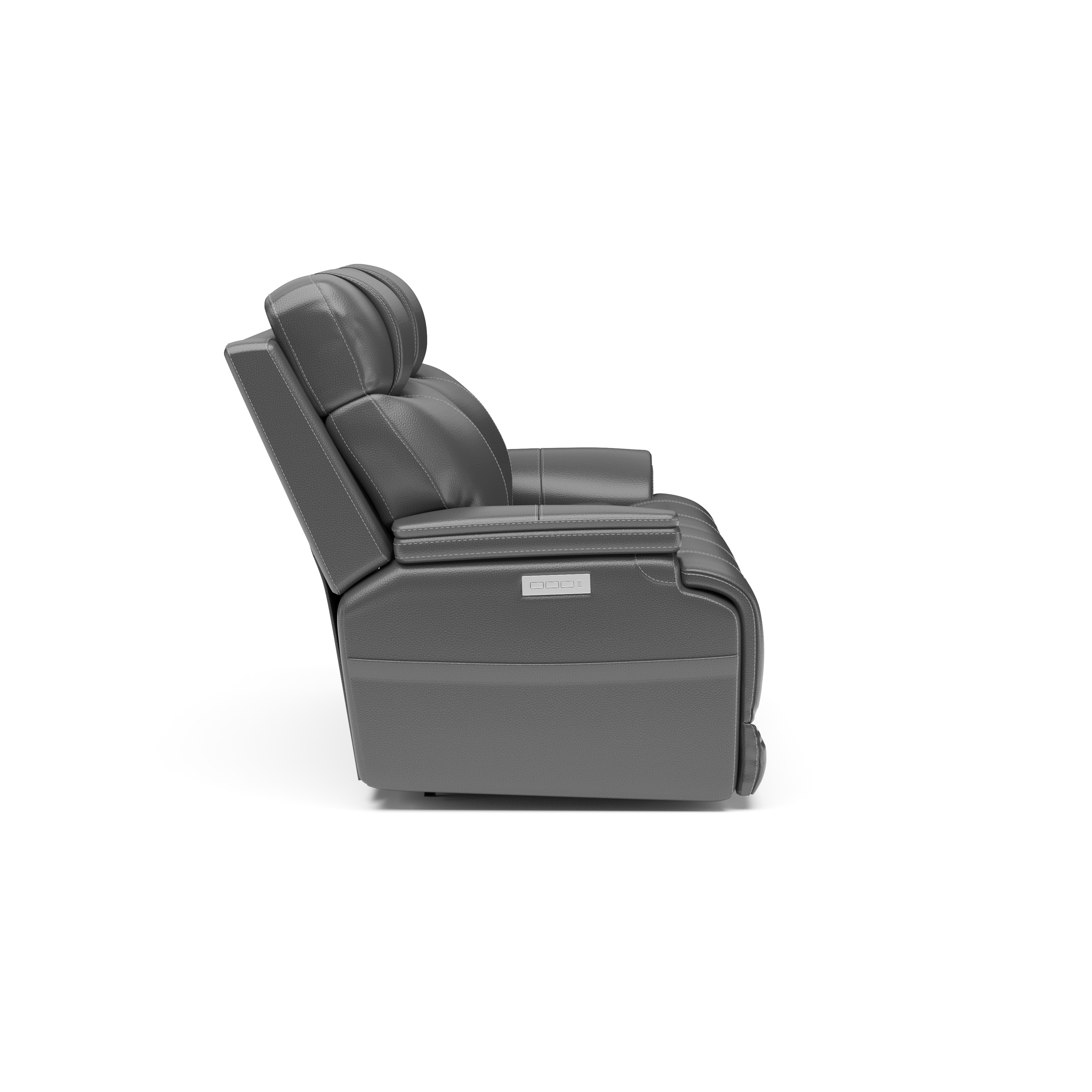Flexsteel Logan Power Reclining Loveseat with Power Headrests and