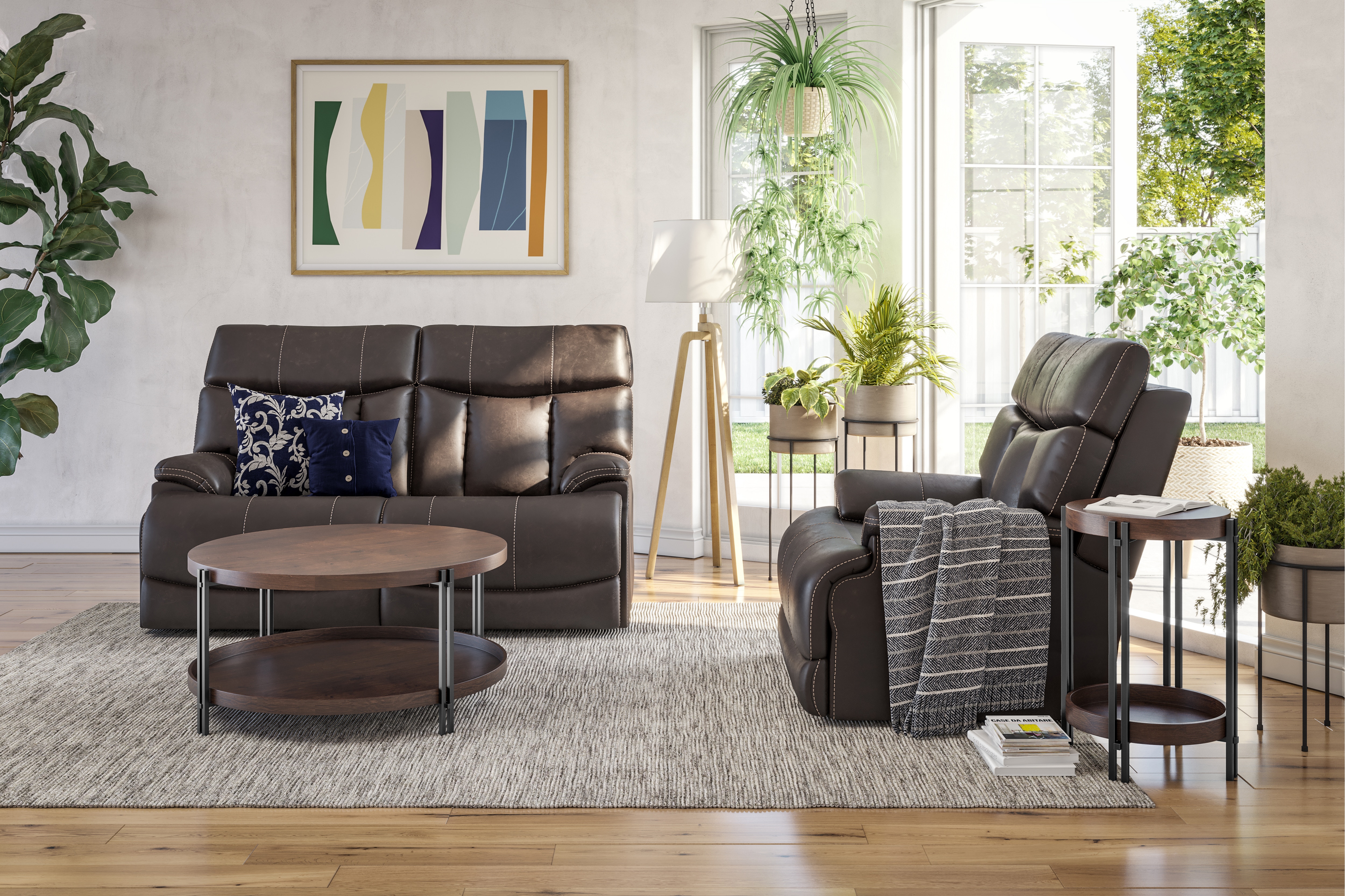 Flexsteel Living Room Power Recliner with Power Headrest and Lumbar