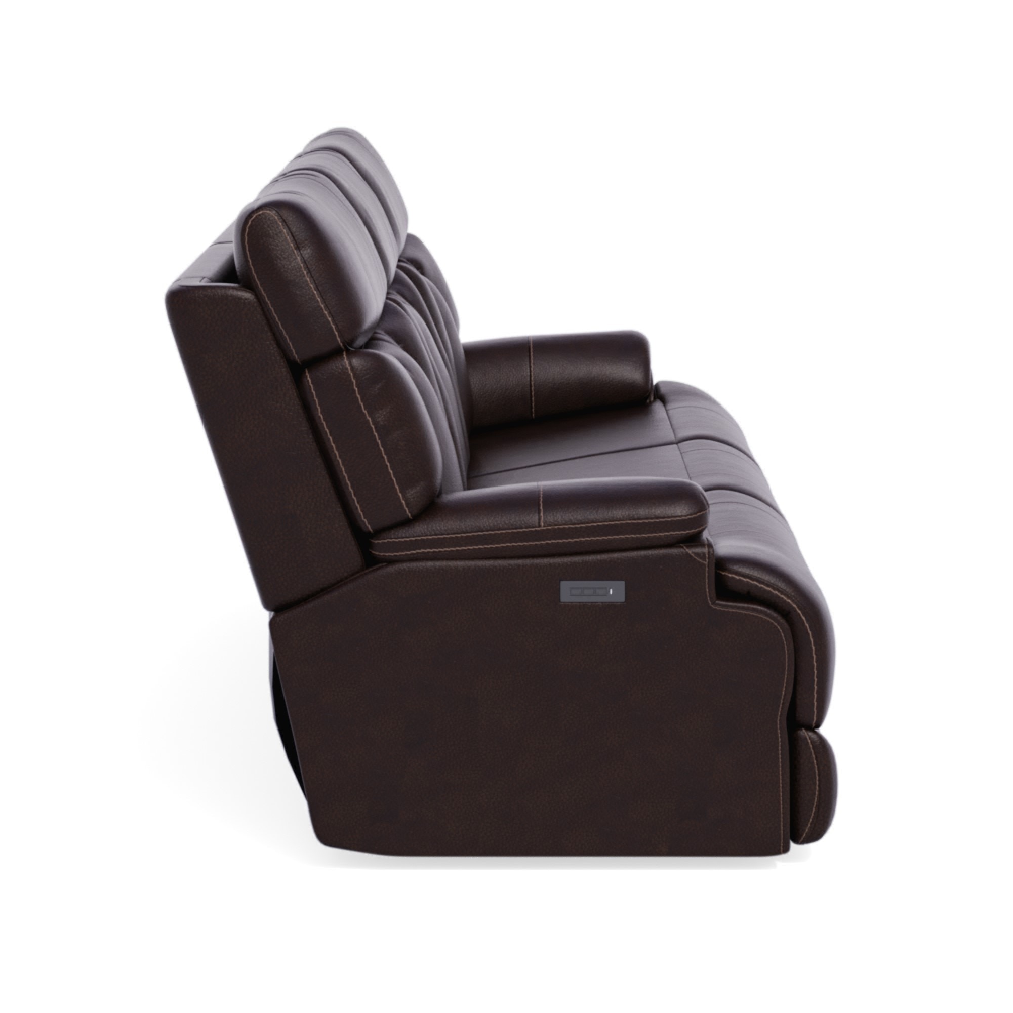 Flexsteel Living Room Power Reclining Sofa with Power Headrests and