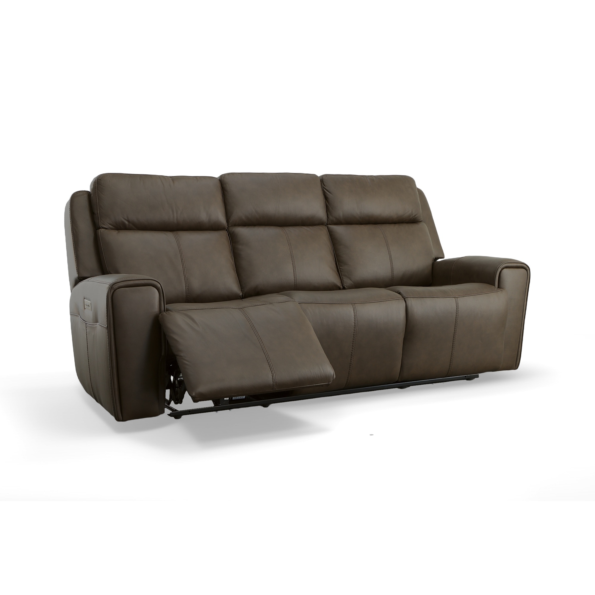 Flexsteel Living Room Power Reclining Sofa With Power Headrests And ...