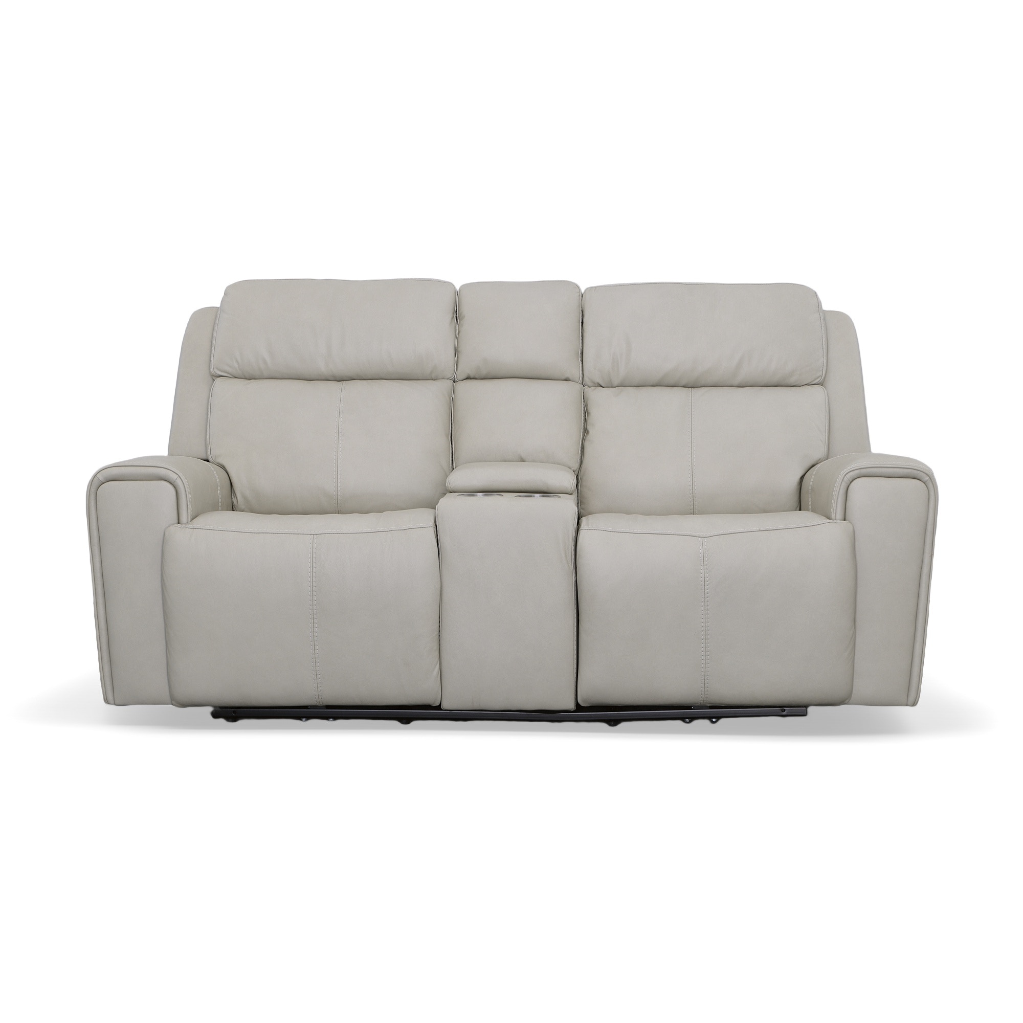 Flexsteel shop leather loveseat