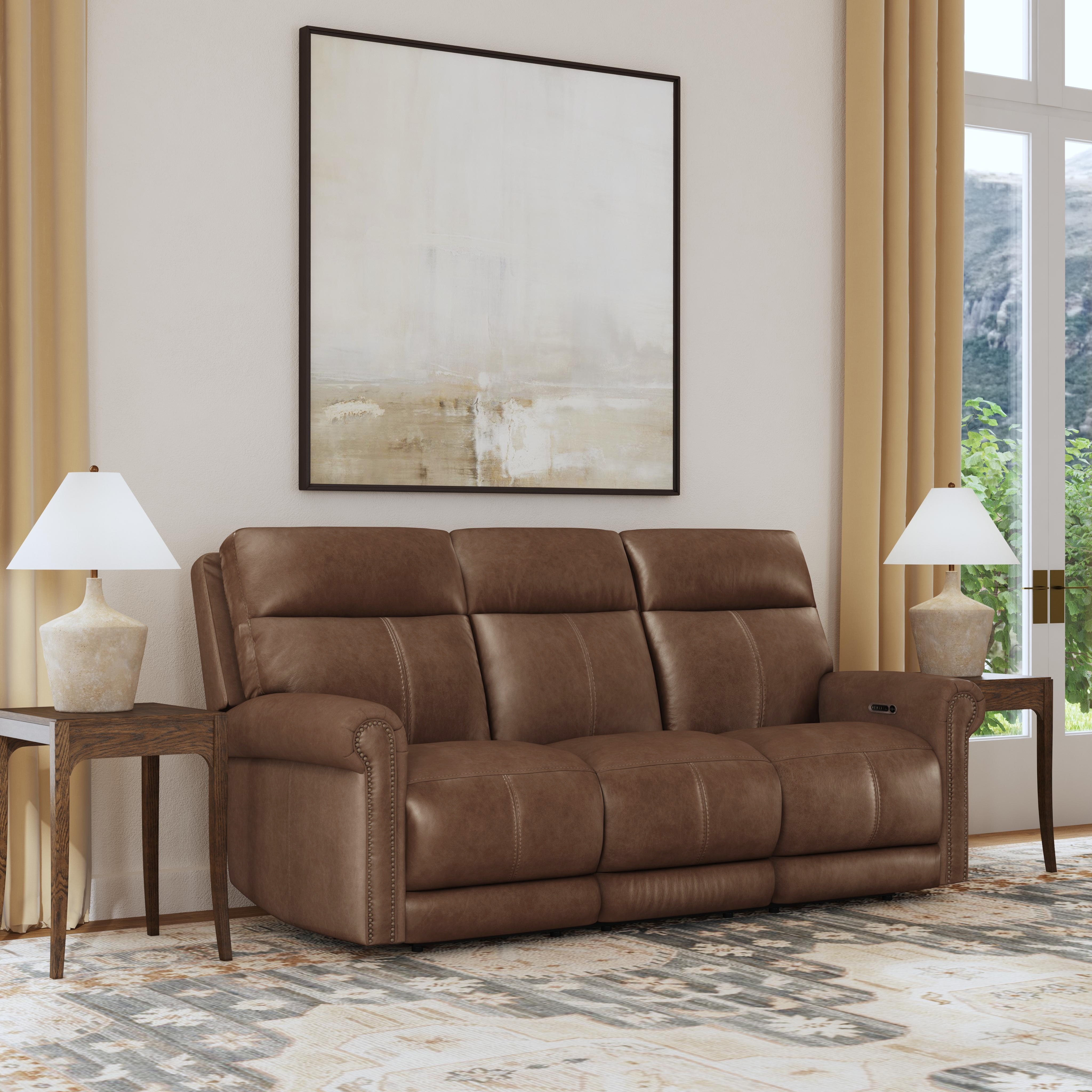 Flexsteel Living Room 1645-63PH-70671-PW Rec Sofa with CNSL, HR
