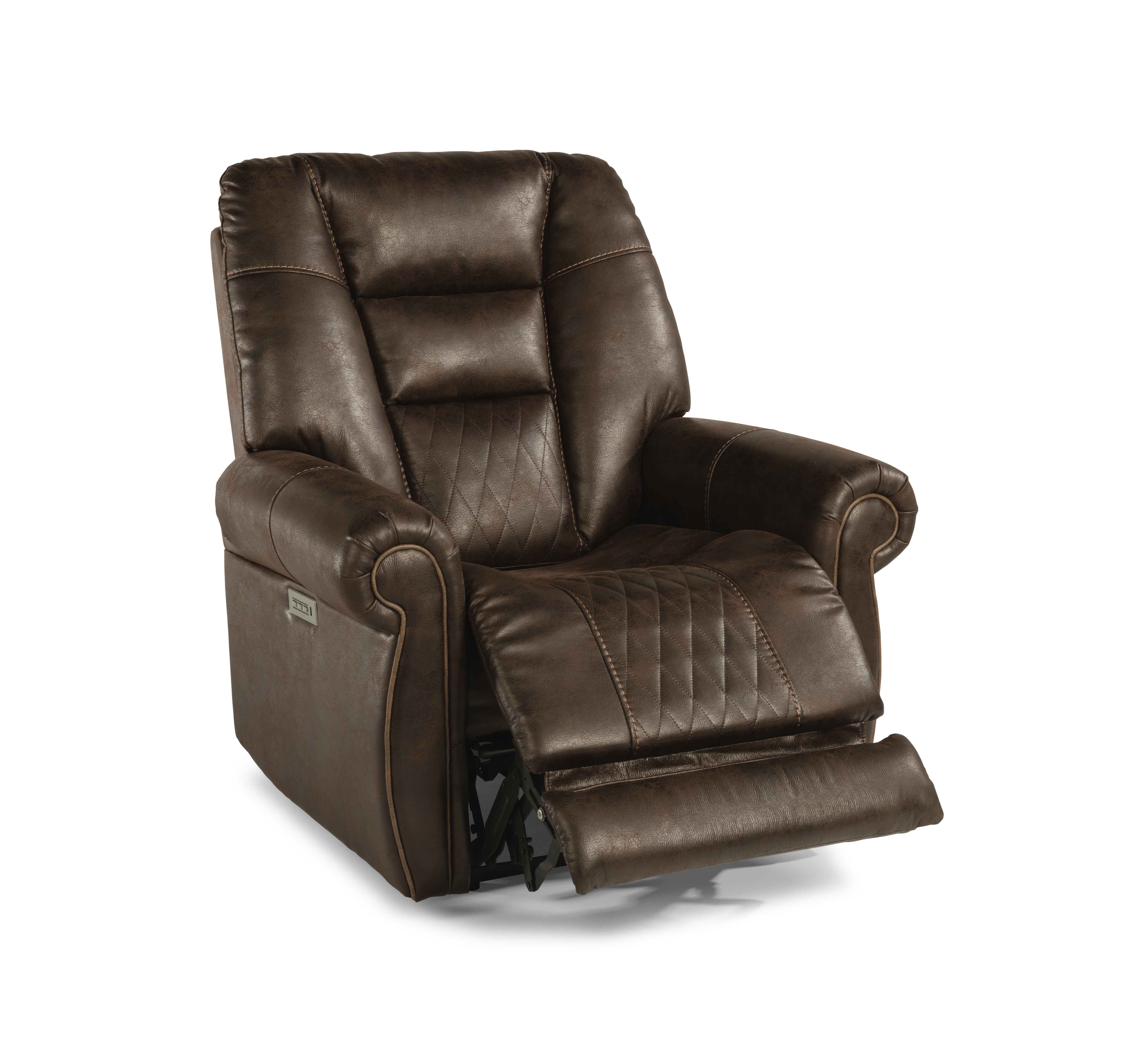 Flexsteel Living Room Power Recliner with Power Headrest and Lumbar