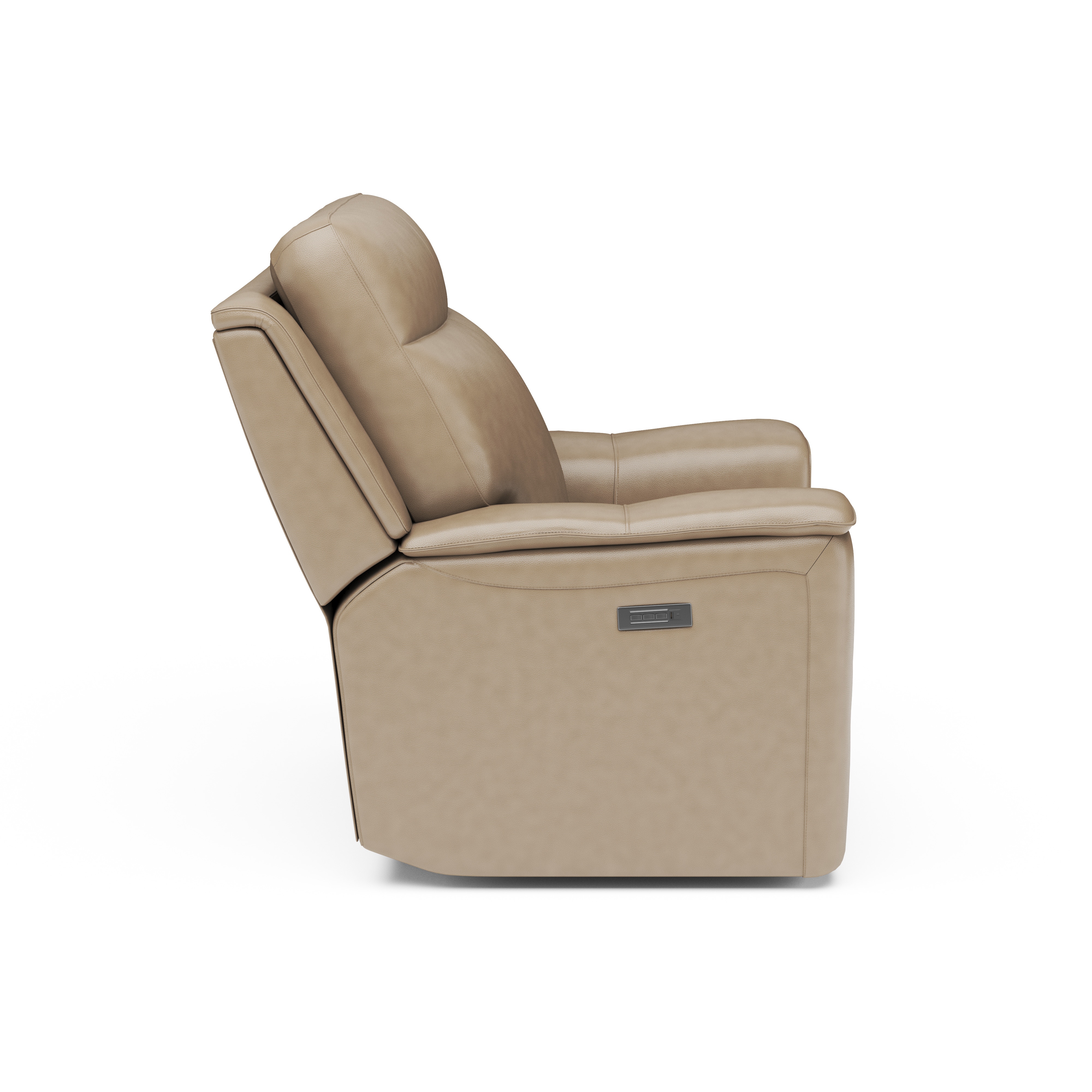 flexsteel miller leather power recliner with power headrest