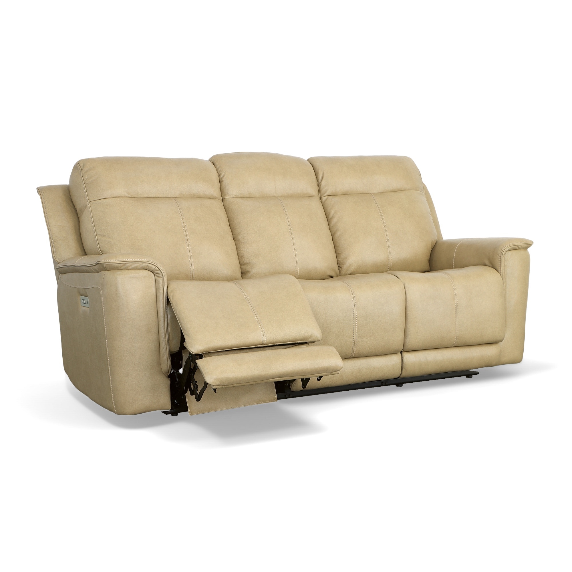 Flexsteel miller leather power reclining sofa with power deals headrests