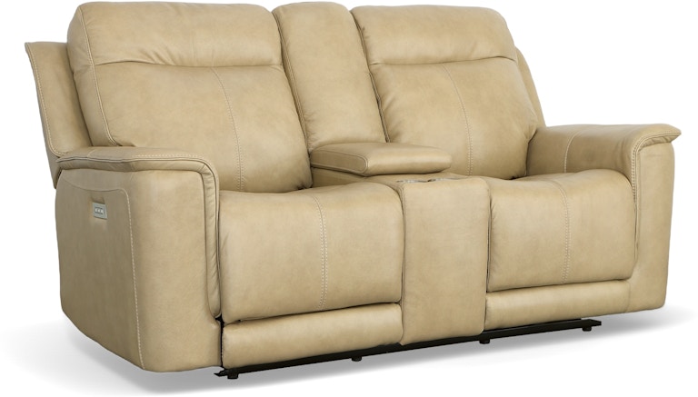 Flexsteel Power Reclining Loveseat with Console and Power Headrests and Lumbar 1729-64PH