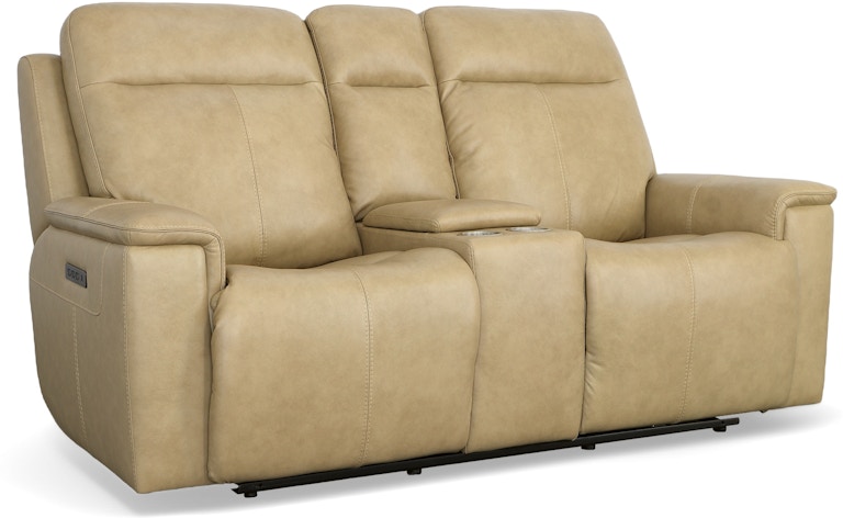 Flexsteel Latitudes Power Reclining Loveseat with Console and Power Headrests and Lumbar 1739-64PH