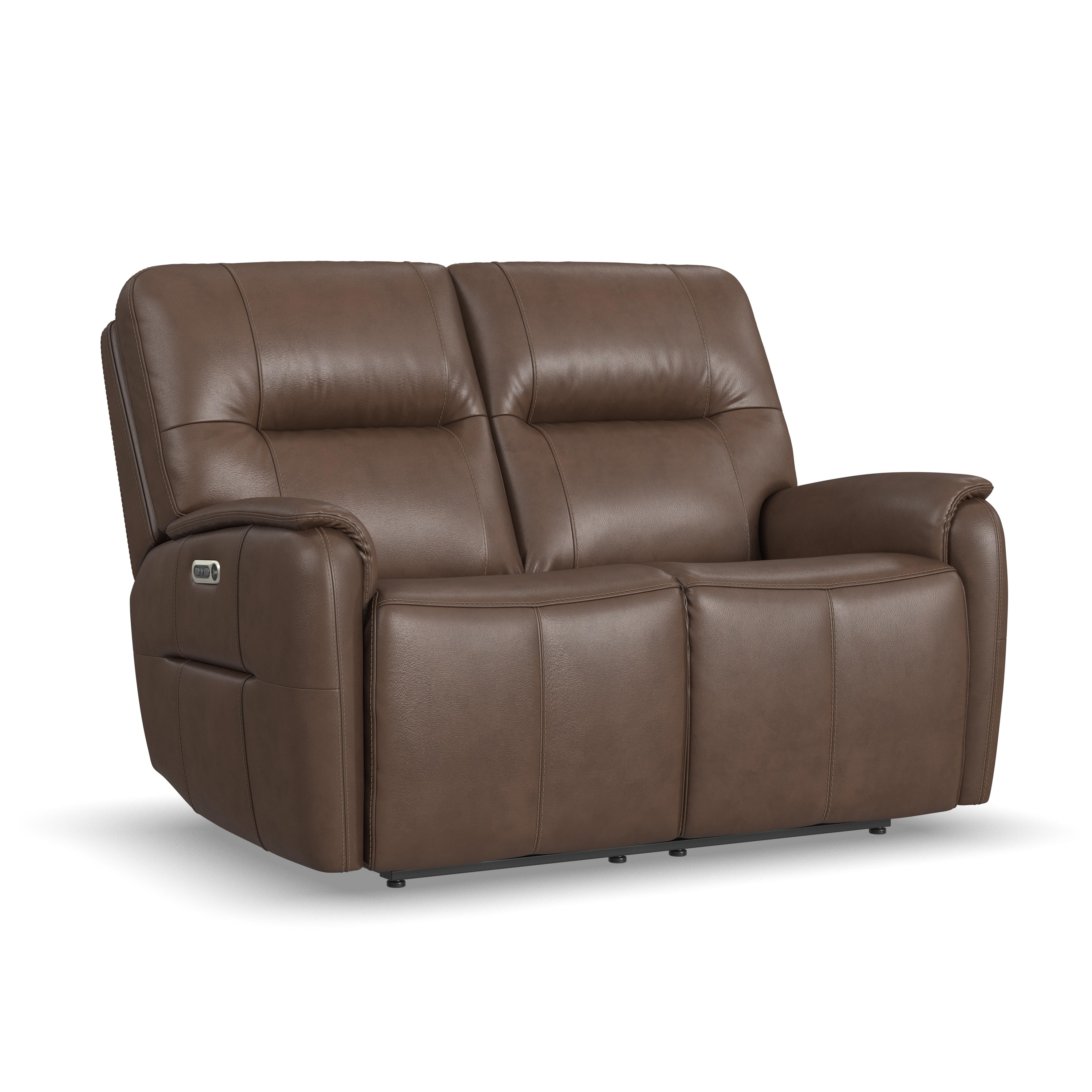 Flexsteel Power Reclining Loveseat with Power Headrests 1745-60PH