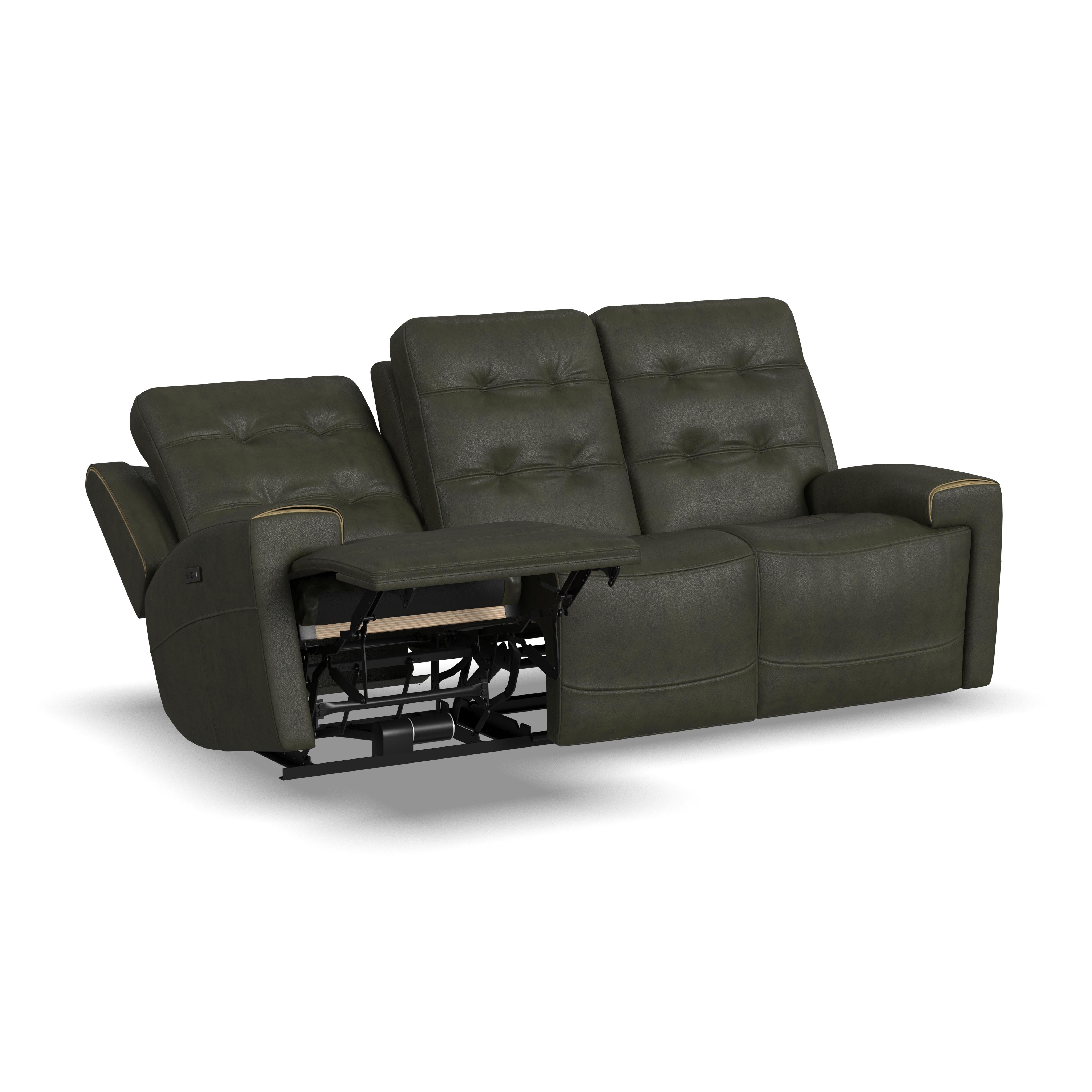 Flexsteel Living Room Power Reclining Sofa with Power Headrests 178162PH