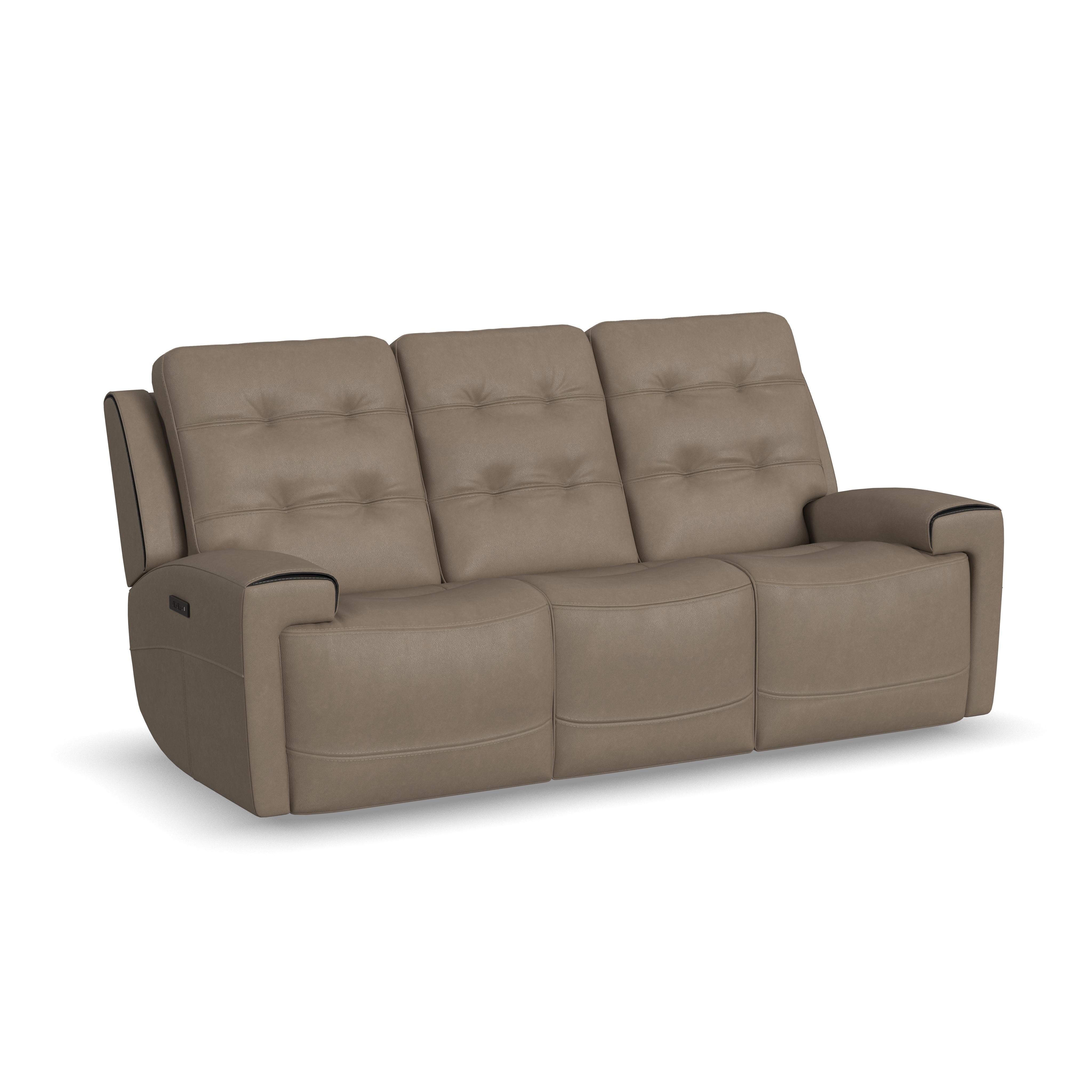 Flexsteel Living Room Power Reclining Sofa with Power Headrests 1781