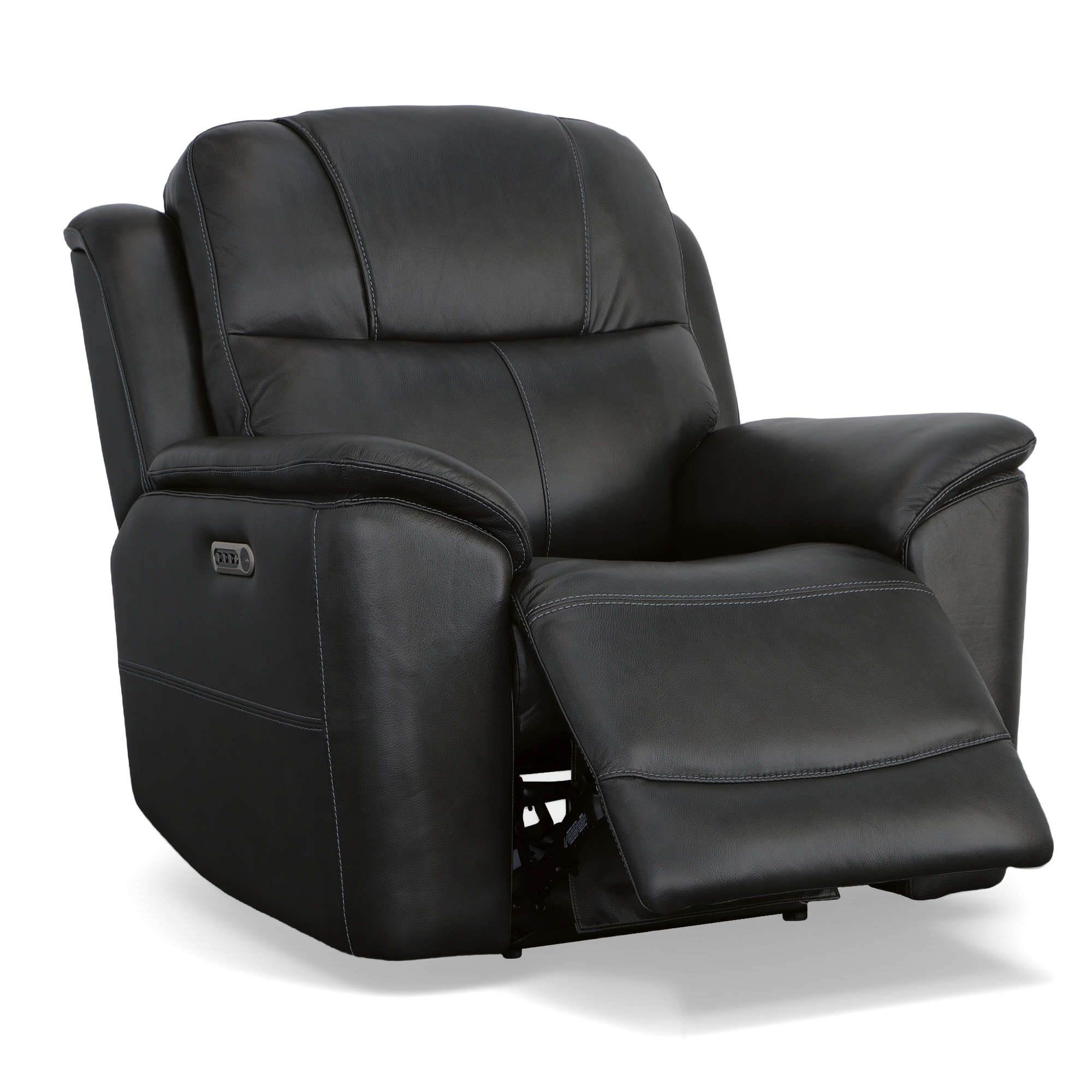 Barcalounger top grain leather discount power recliner with power headrest