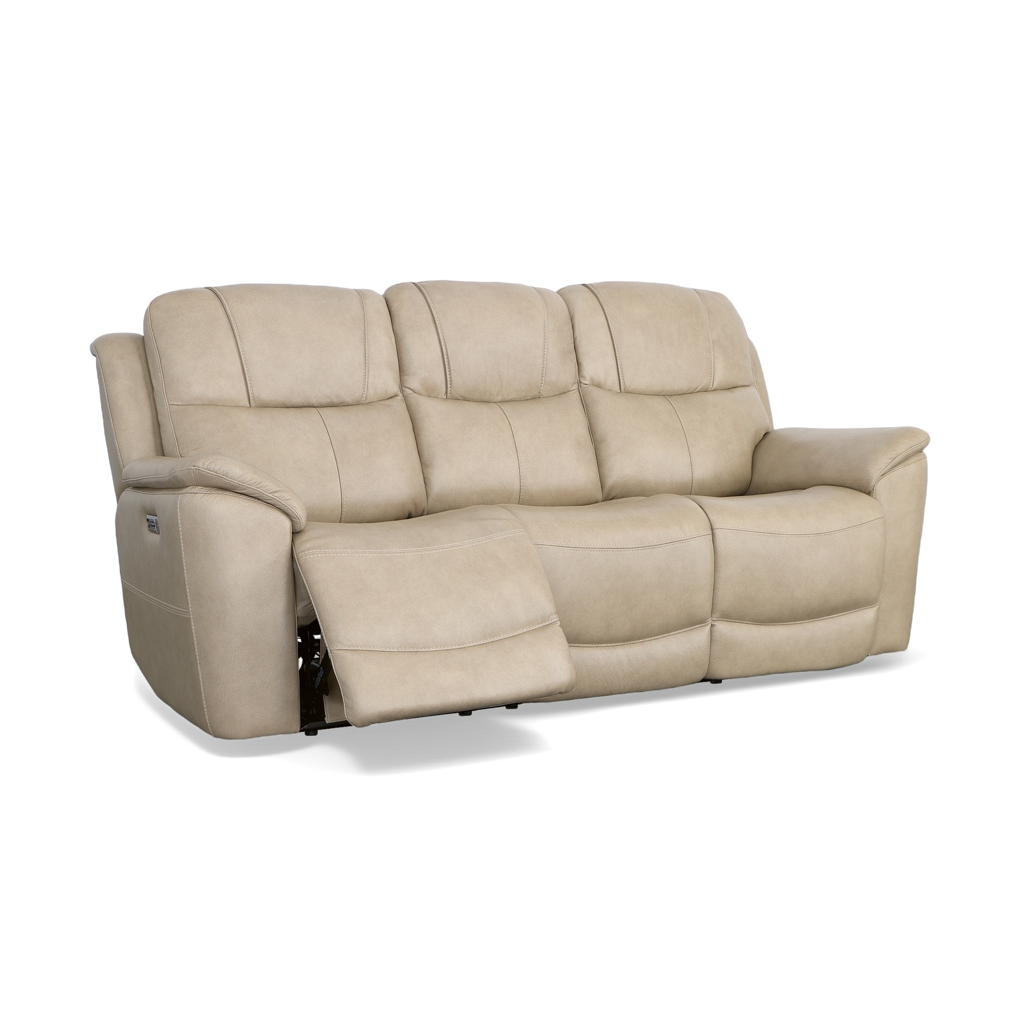 Flexsteel Living Room Power Reclining Sofa with Power Headrests